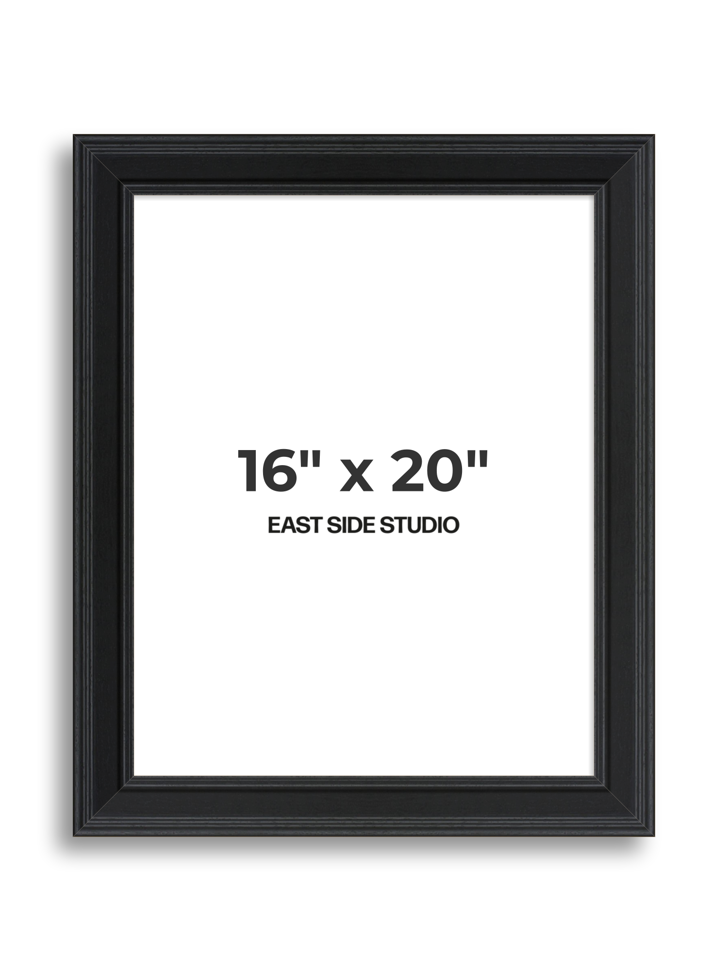 Wide Black Grain 16" x 20" picture frame