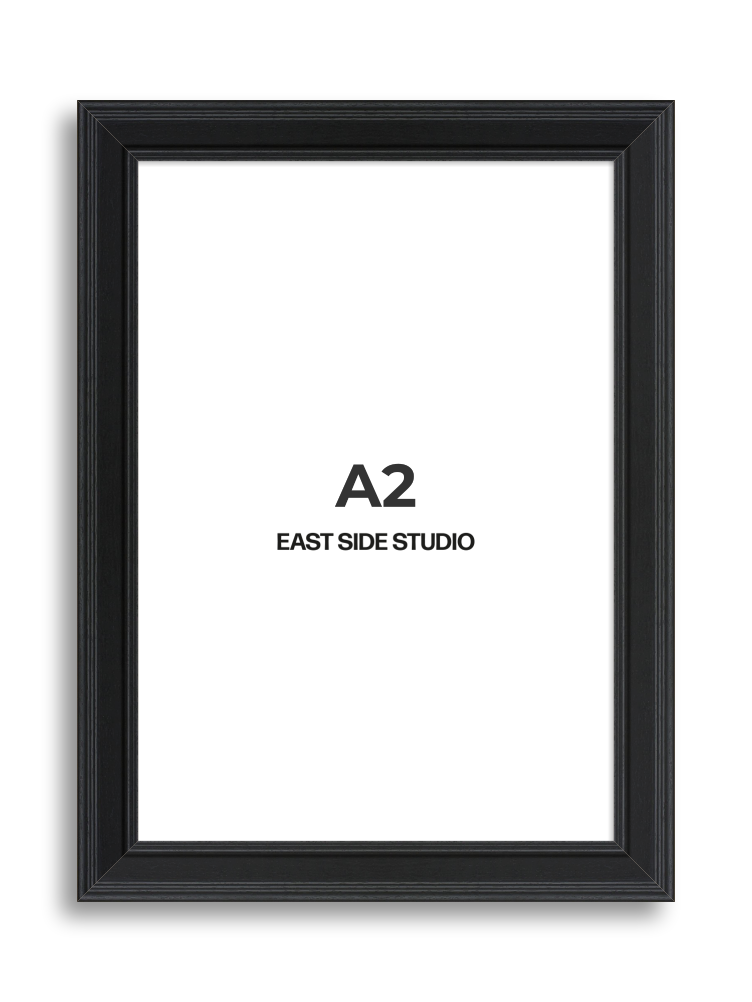 Wide Black Grain A2 picture frame