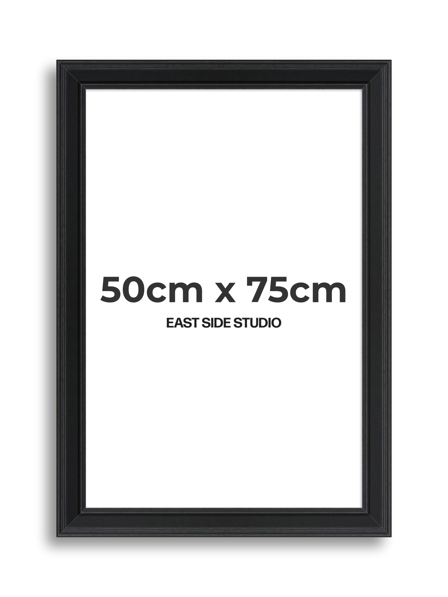 Wide Black Grain 50cm x 75cm picture frame