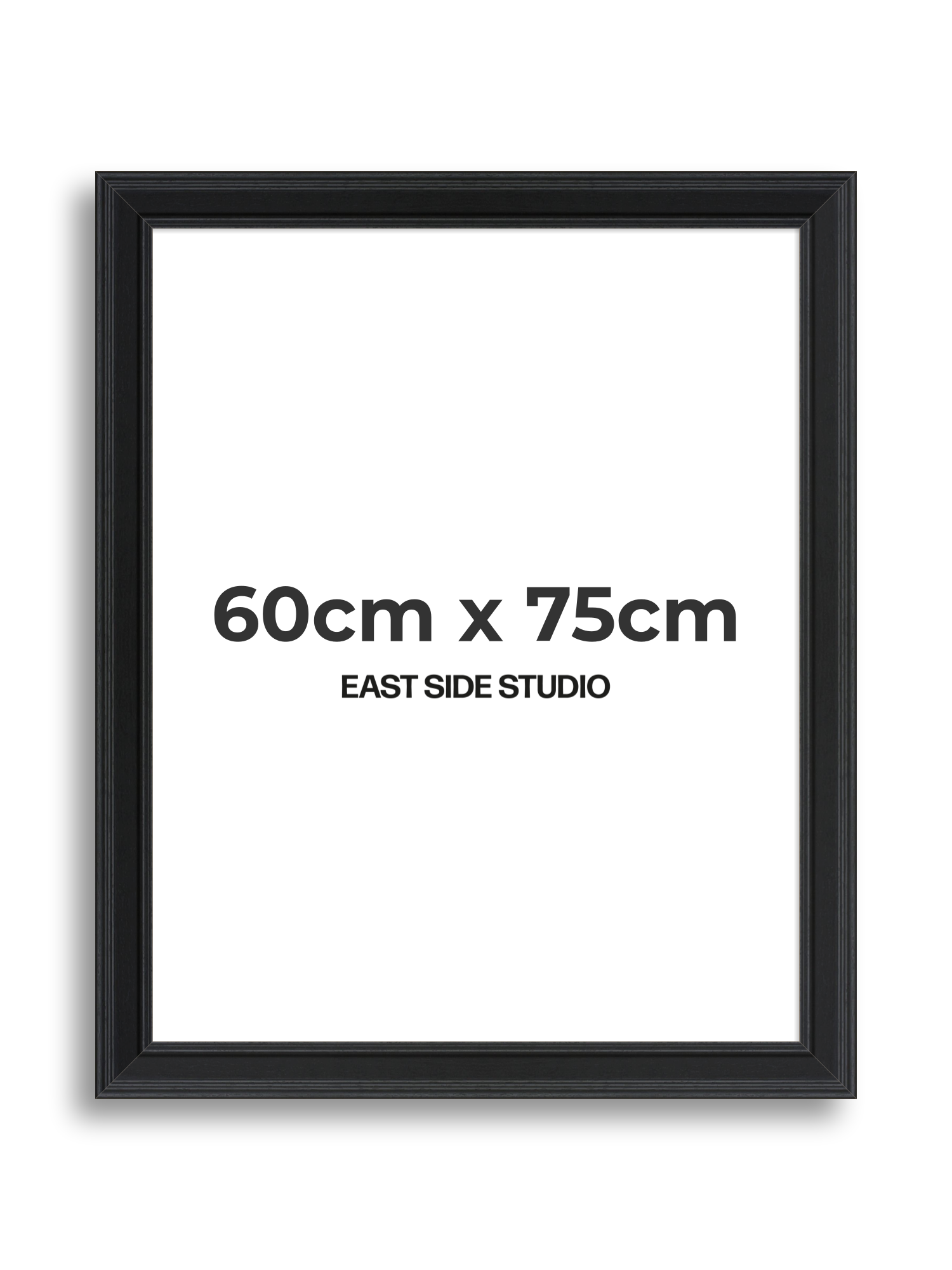 Wide Black Grain 60cm x 75cm picture frame