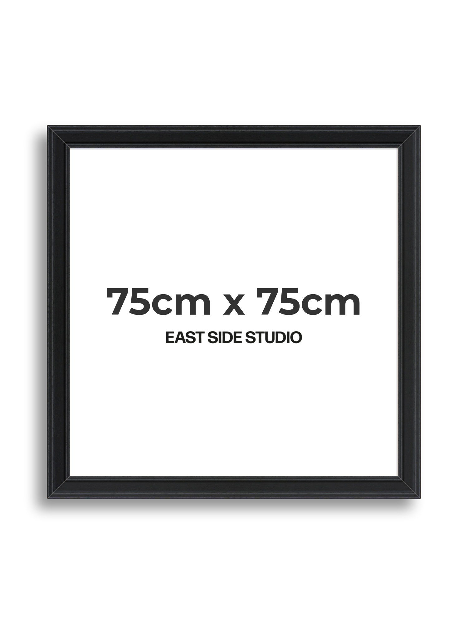 Wide Black Grain 75cm x 75cm picture frame