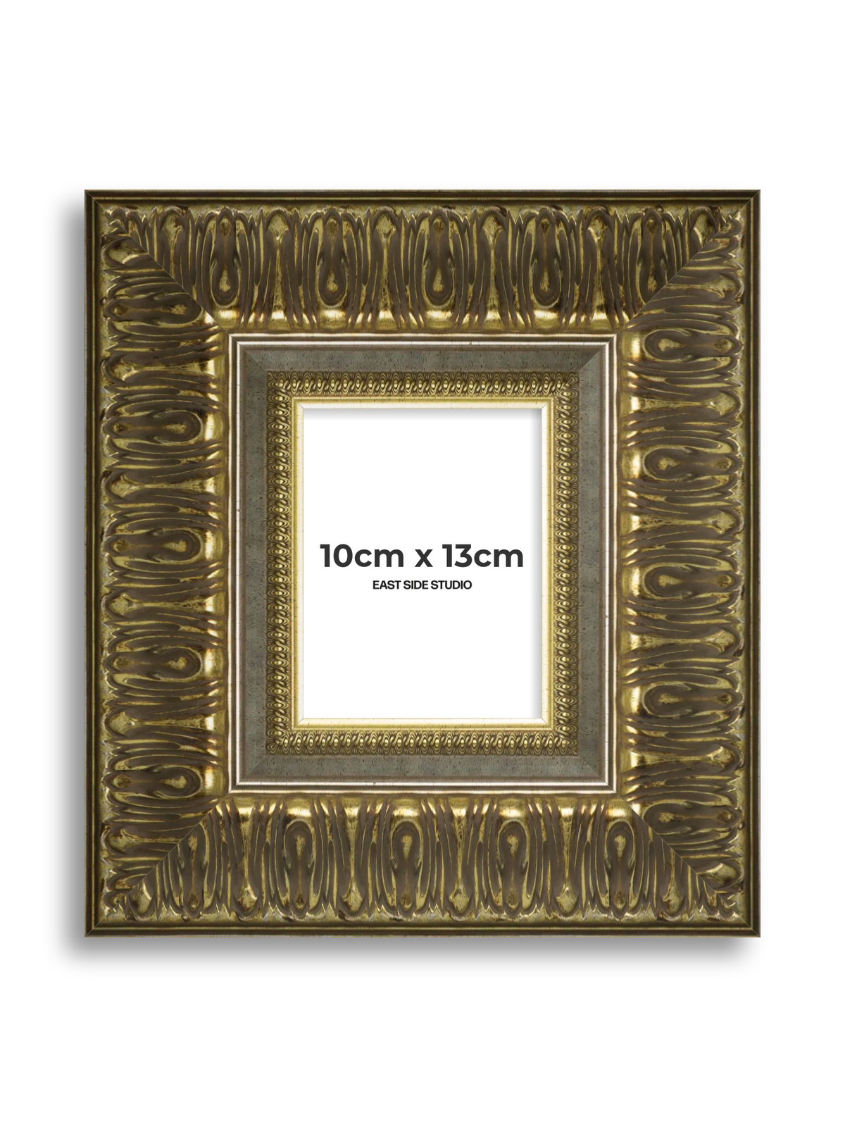 Volute Silver Gold 10cm x 13cm picture frame