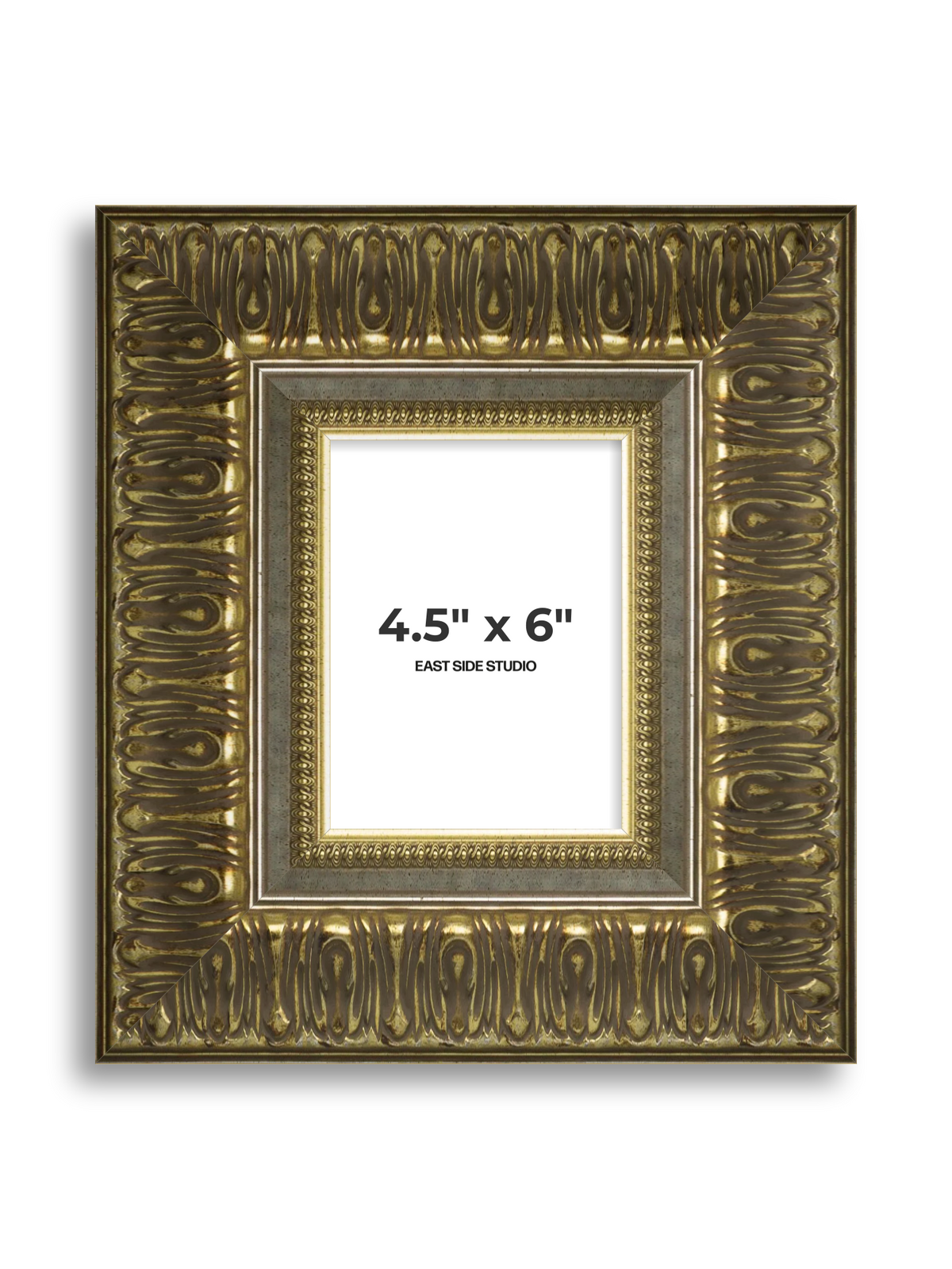 Volute Silver Gold 4.5" x 6" picture frame