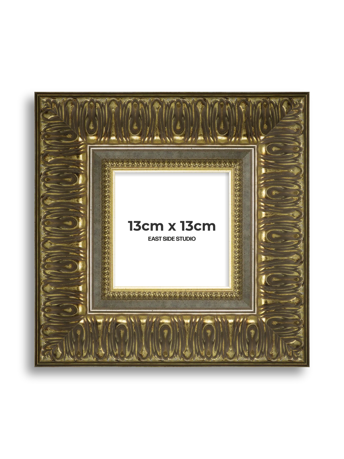 Volute Silver Gold 13cm x 13cm picture frame
