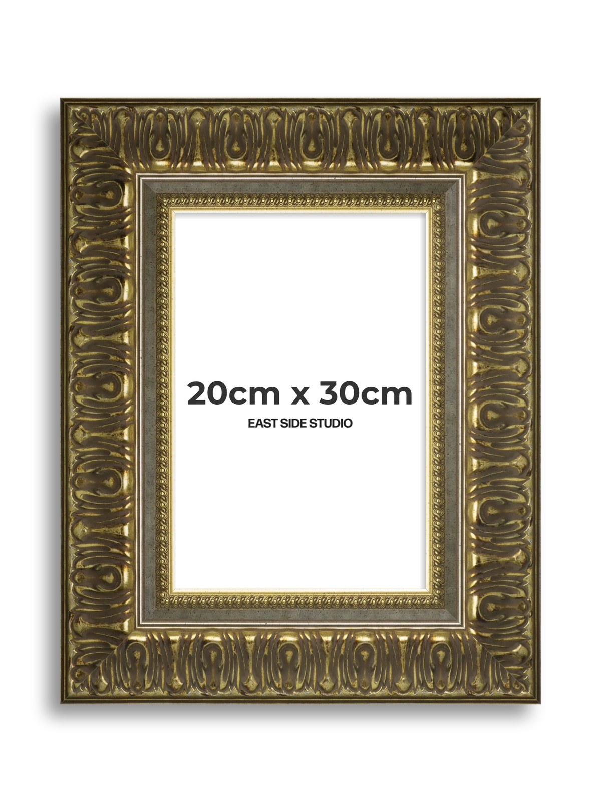 Volute Silver Gold 20cm x 30cm picture frame