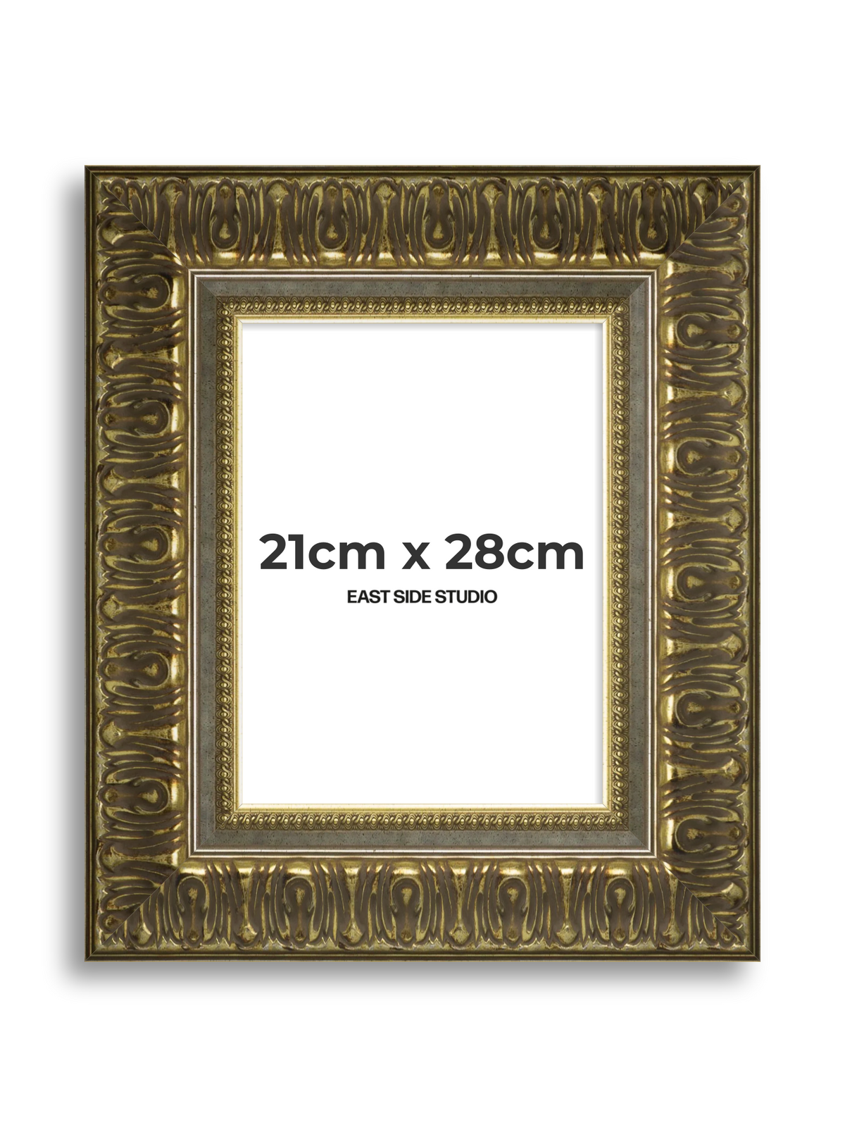 Volute Silver Gold 21cm x 28cm picture frame