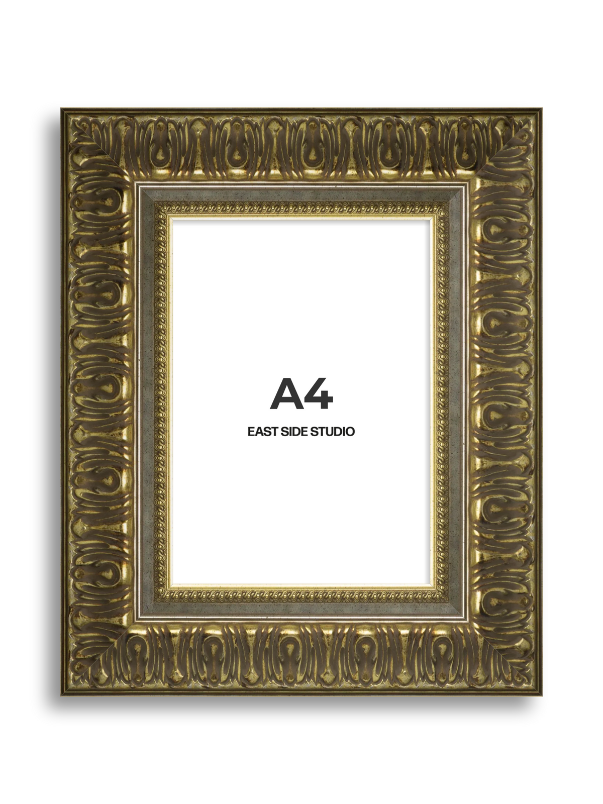 Volute Silver Gold A4 picture frame