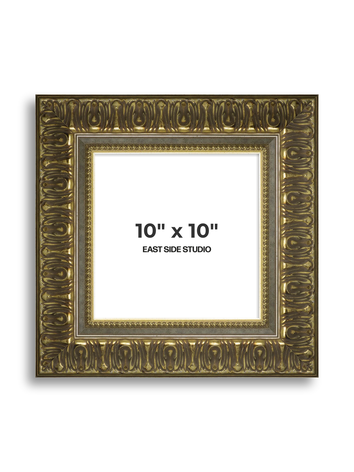 Volute Silver Gold 10" x 10" picture frame