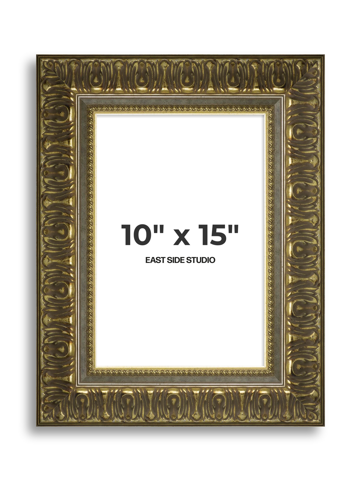 Volute Silver Gold 10" x 15" picture frame