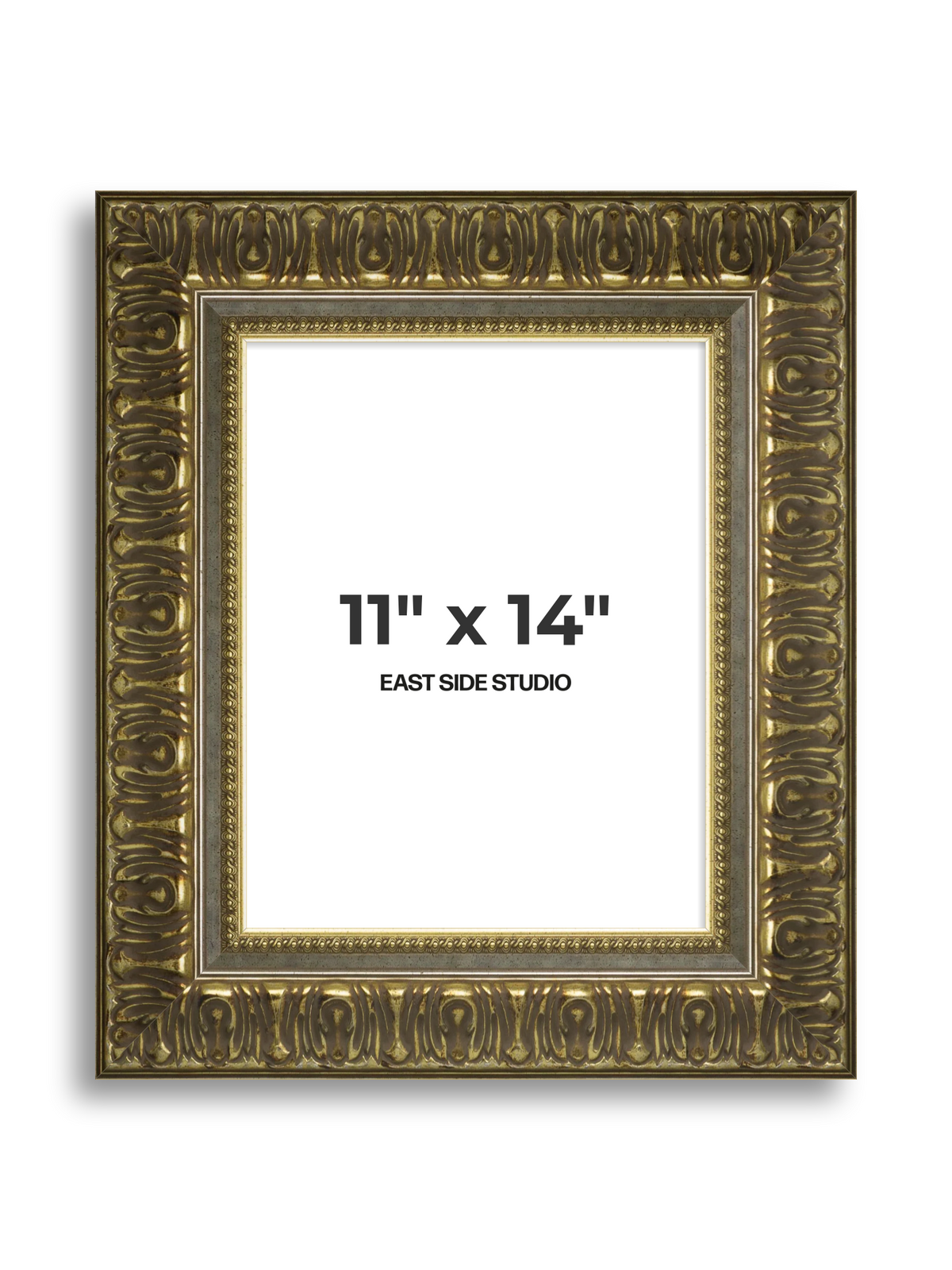 Volute Silver Gold 11" x 14" picture frame