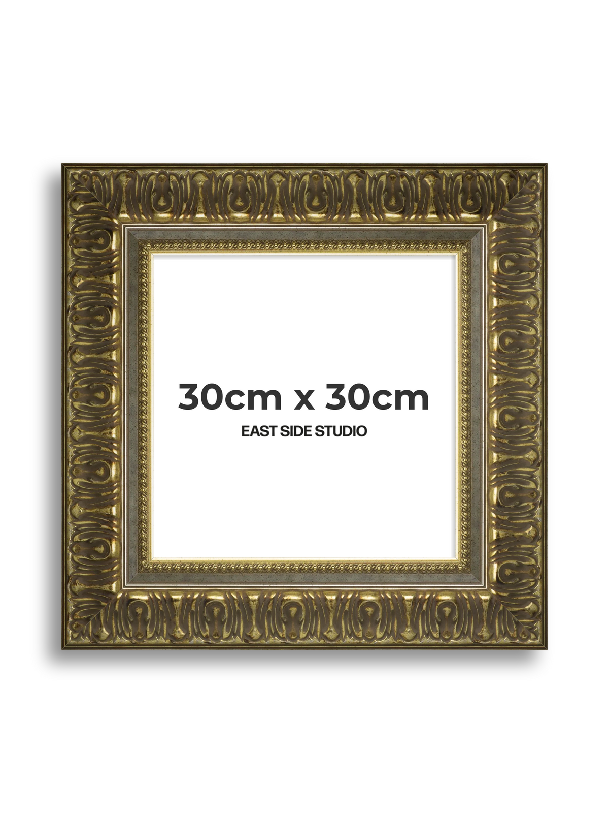 Volute Silver Gold 30cm x 30cm picture frame