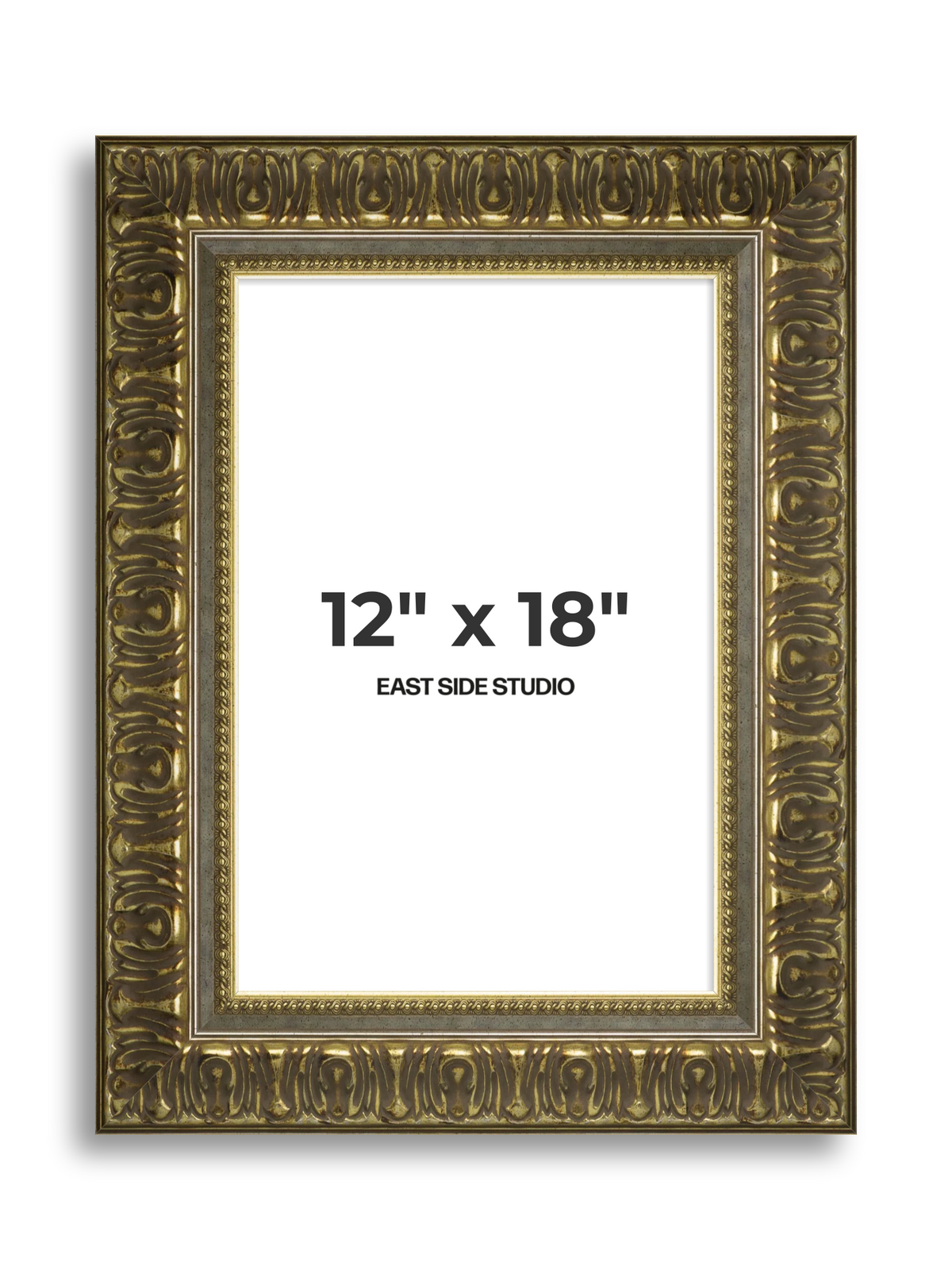 Volute Silver Gold 12" x 18" picture frame