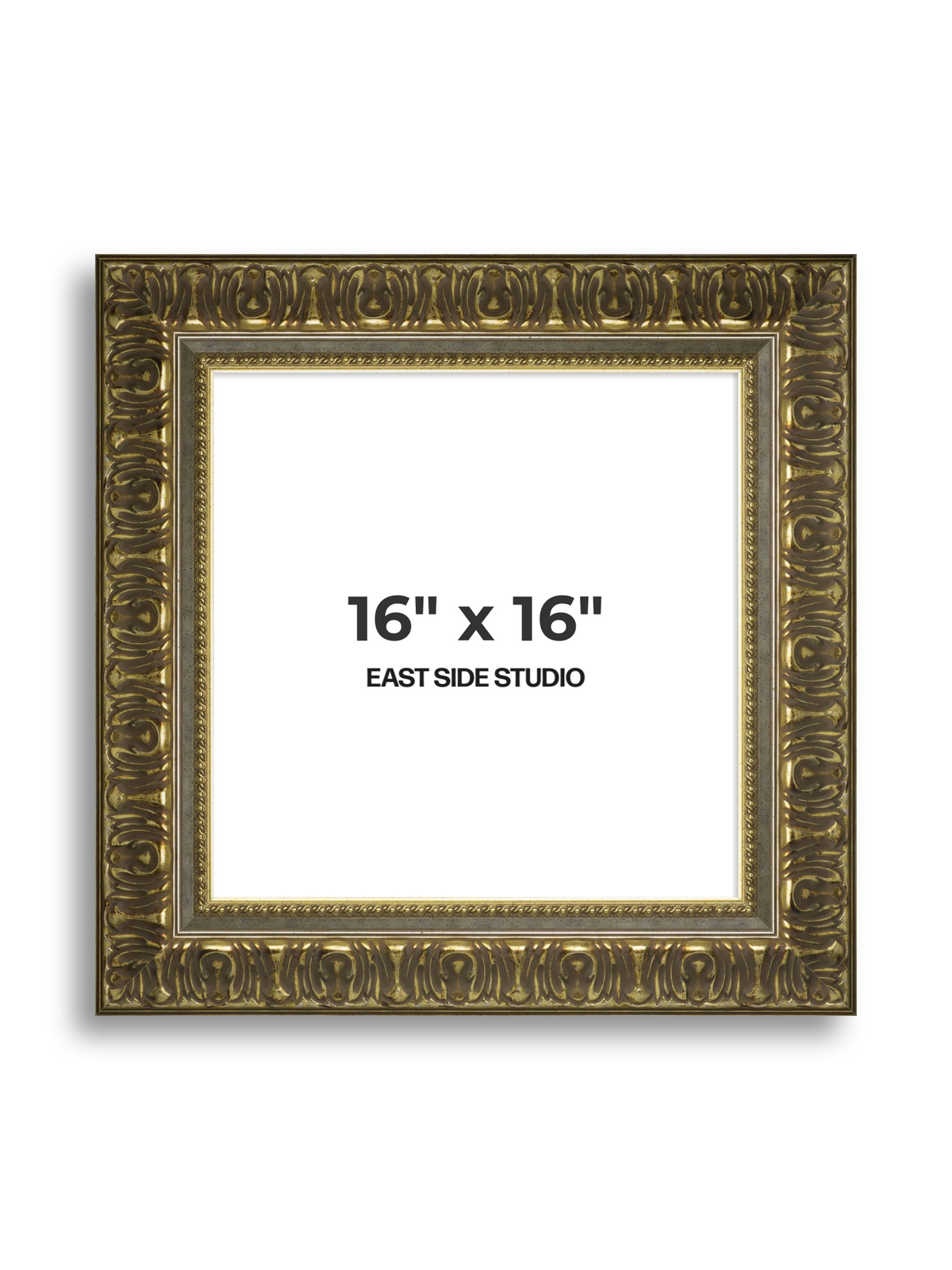 Volute Silver Gold 16" x 16" picture frame