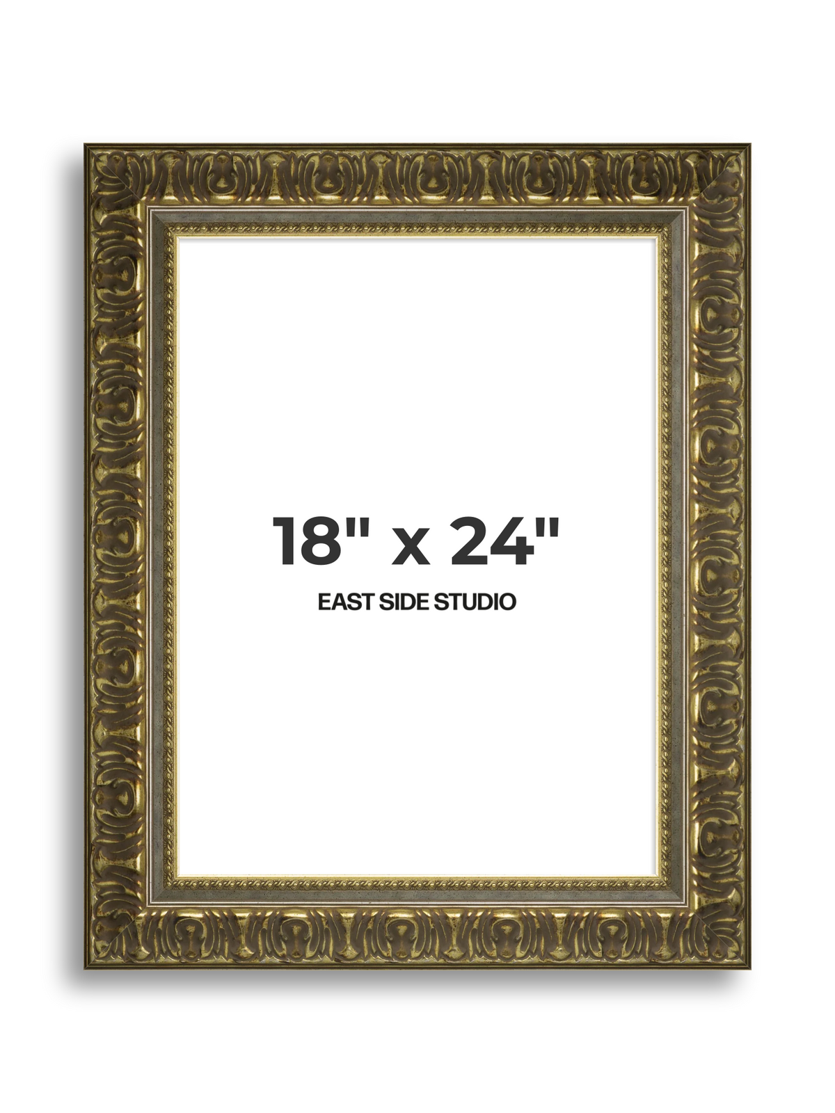 Volute Silver Gold 18" x 24" picture frame