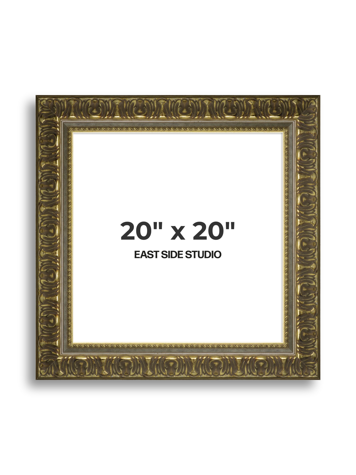 Volute Silver Gold 20" x 20" picture frame