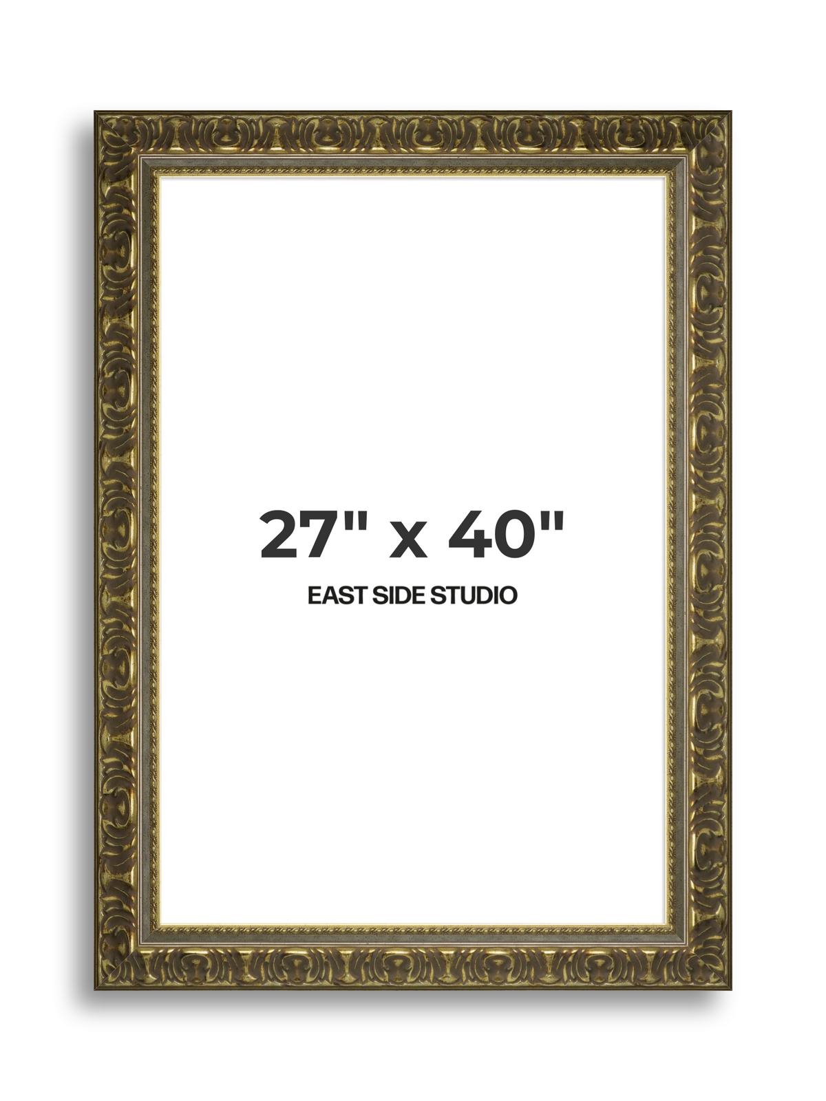 Volute Silver Gold 27" x 40" picture frame