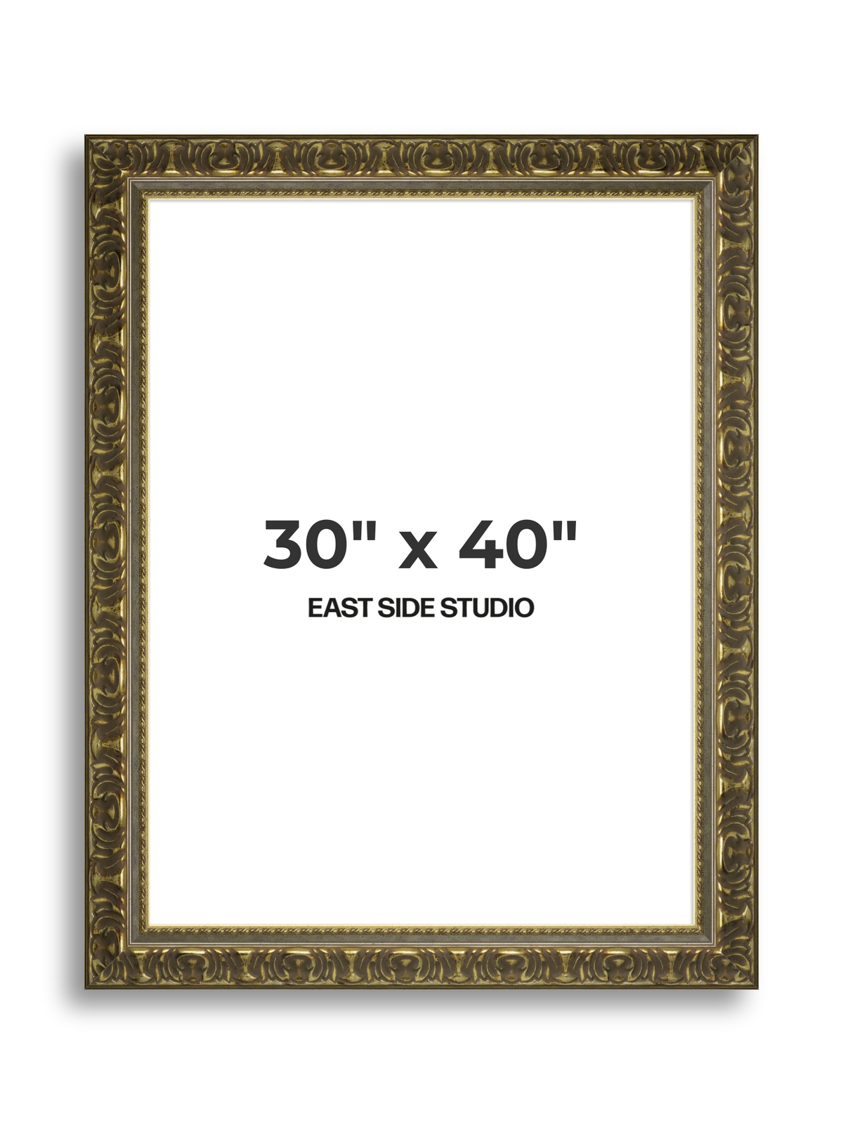 Volute Silver Gold 30" x 40" picture frame