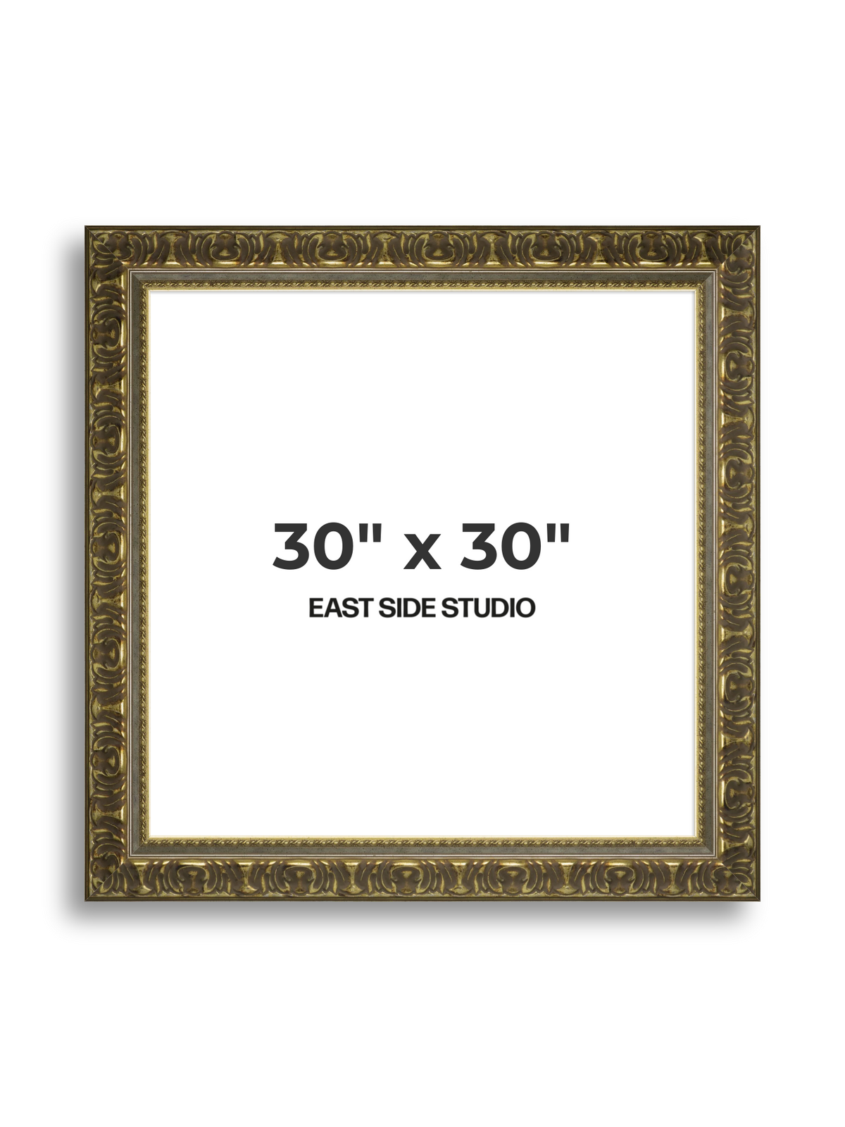 Volute Silver Gold 30" x 30" picture frame