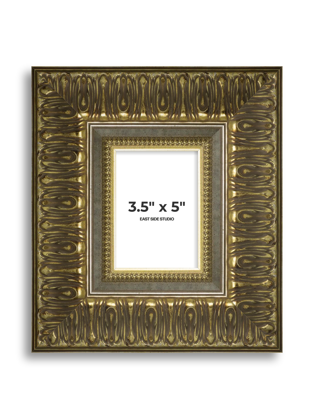 Volute Silver Gold 3.5" x 5" picture frame