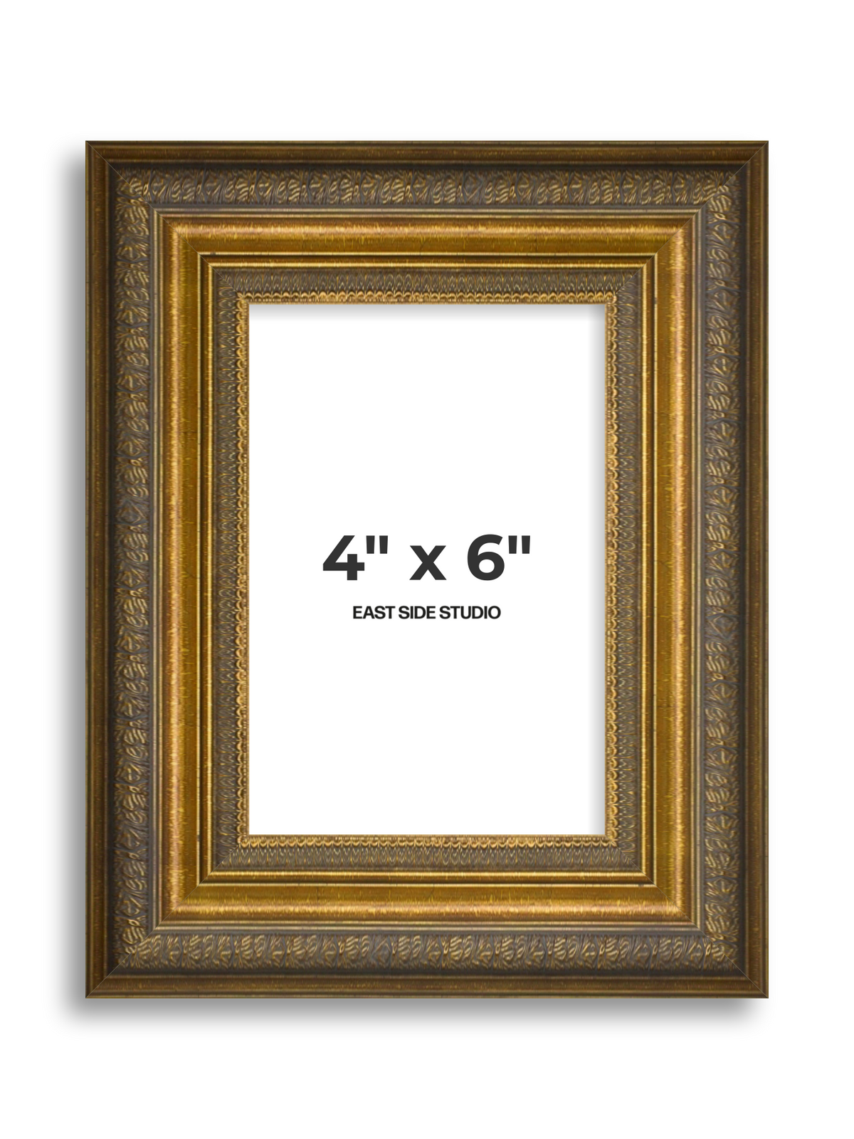 Frieze Antique Gold 4" x 6" picture frame