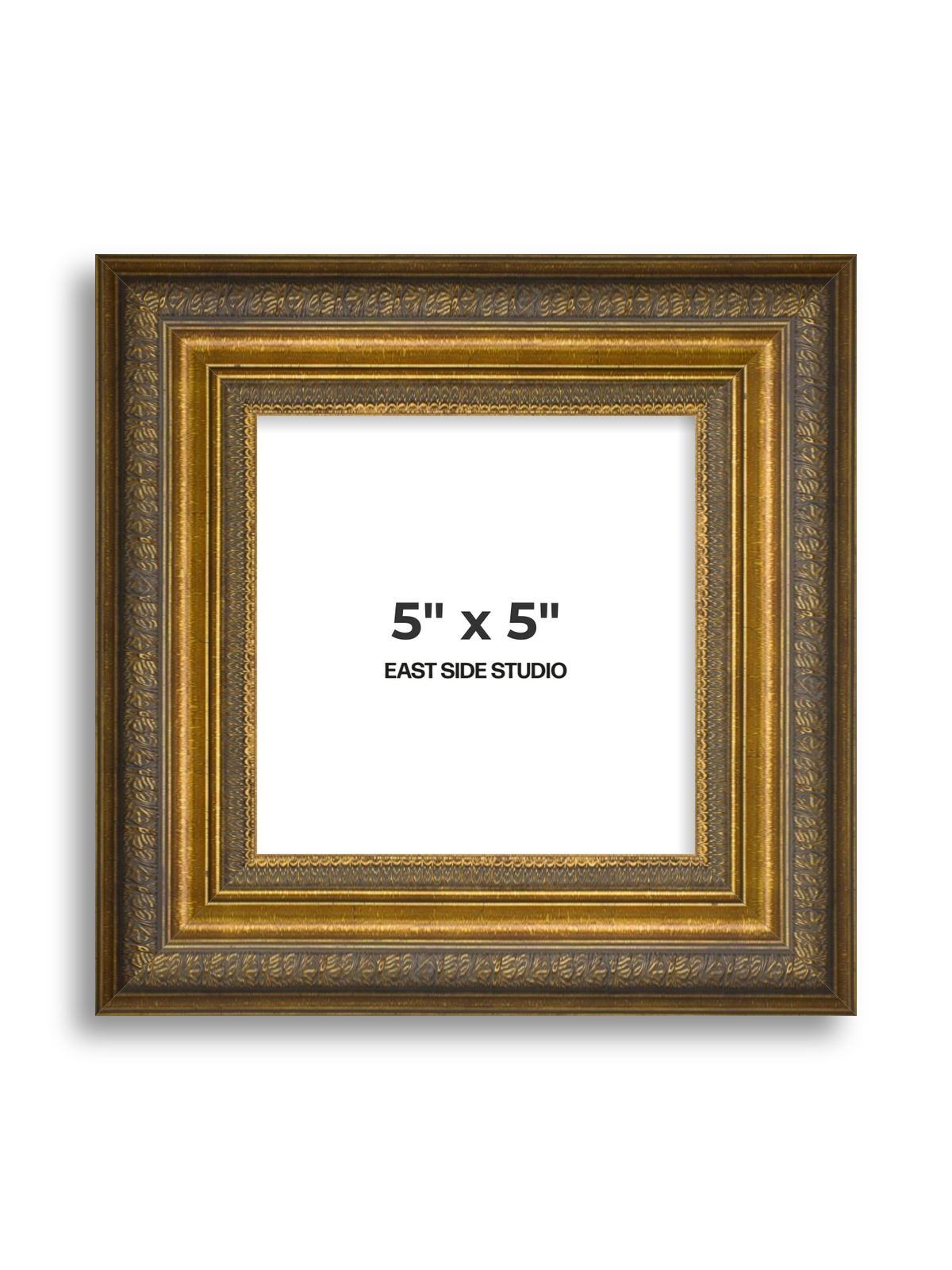 Frieze Antique Gold 5" x 5" picture frame