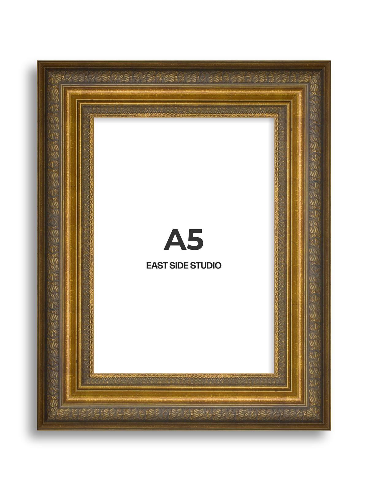 Frieze Antique Gold A5 picture frame