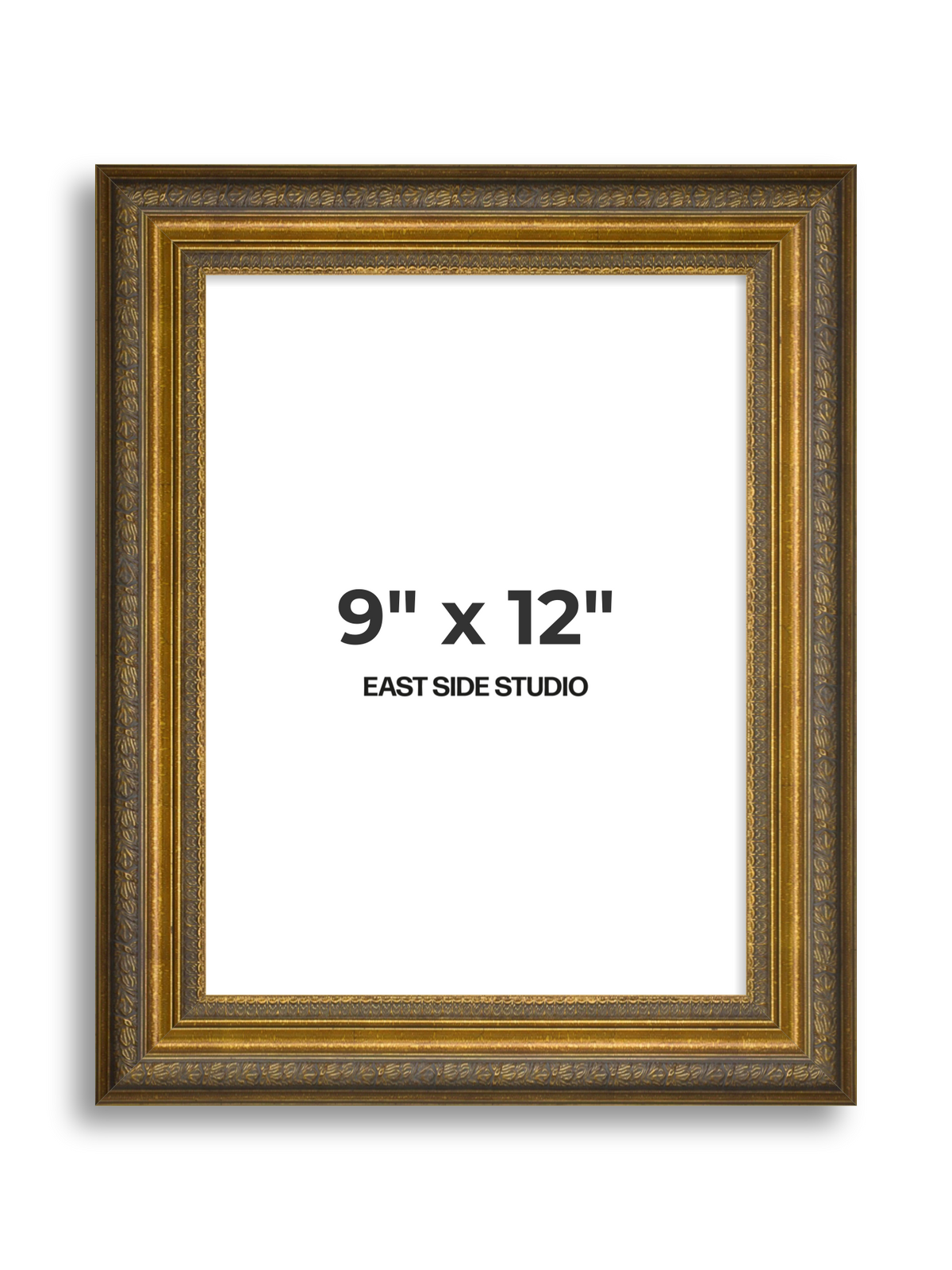 Frieze Antique Gold 9" x 12" picture frame
