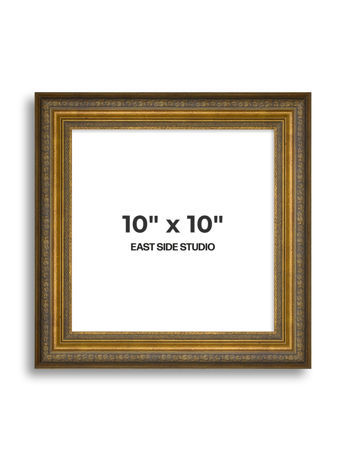 Frieze Antique Gold 10" x 10" picture frame