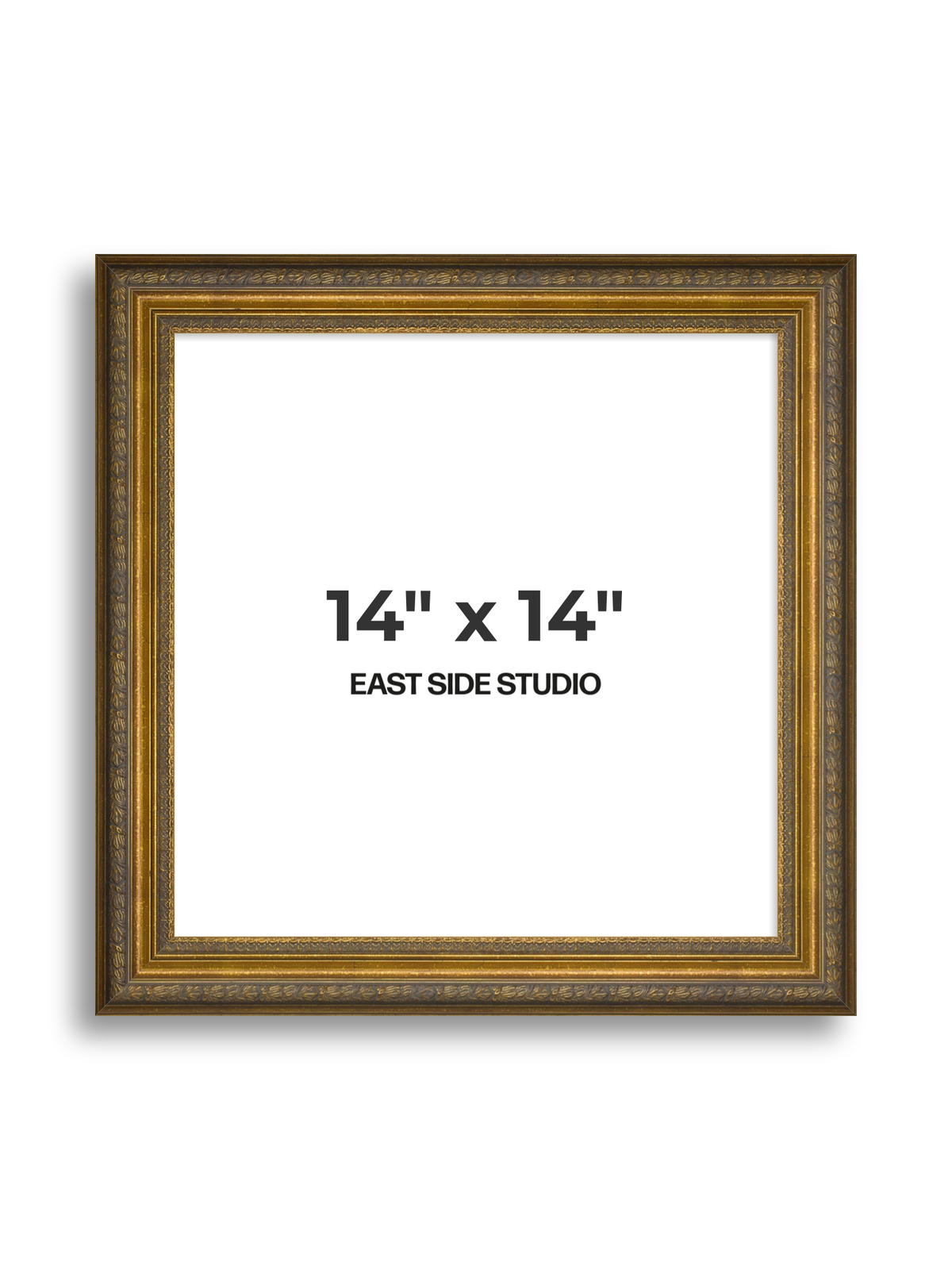 Frieze Antique Gold 14" x 14" picture frame