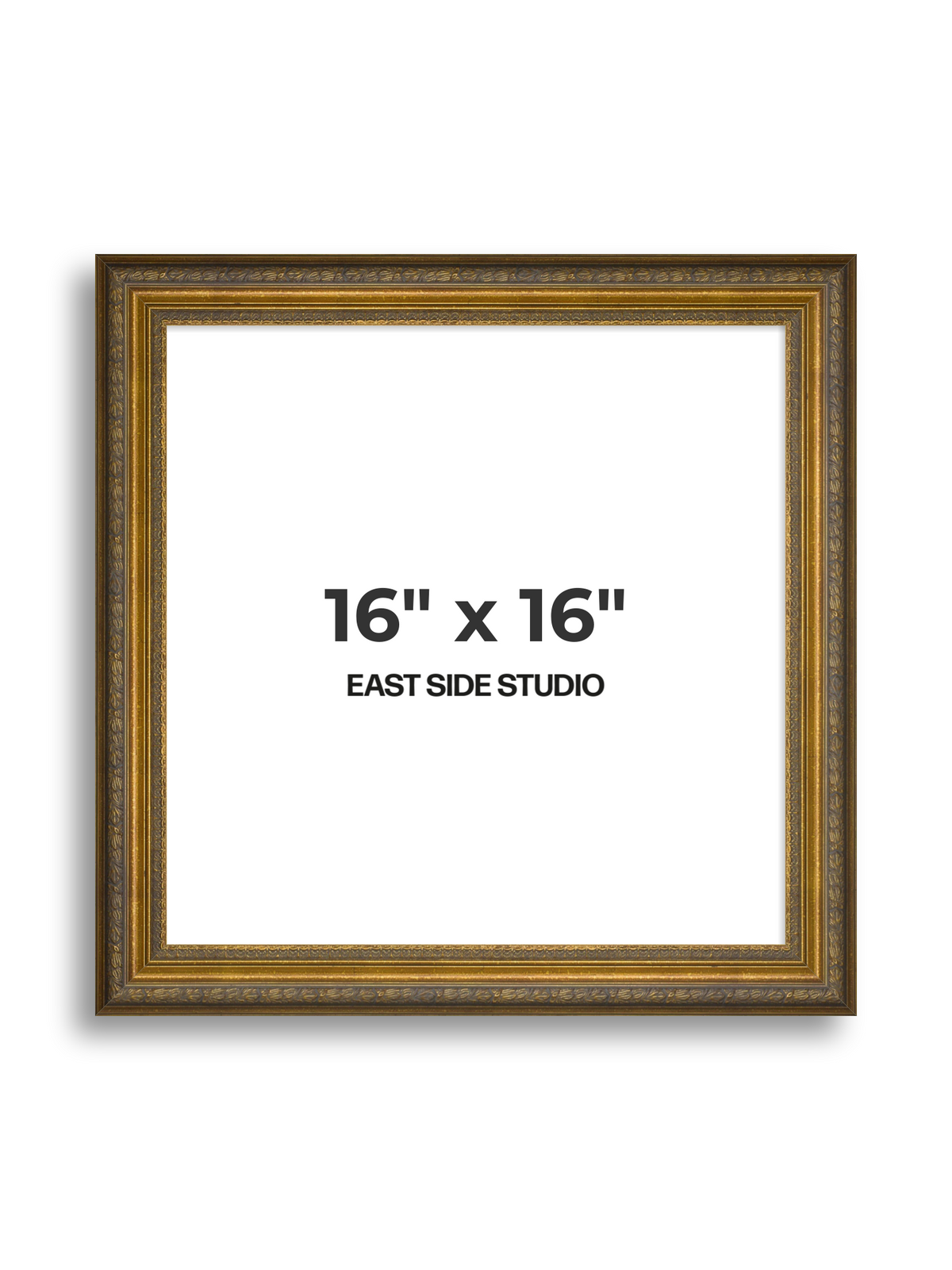 Frieze Antique Gold 16" x 16" picture frame