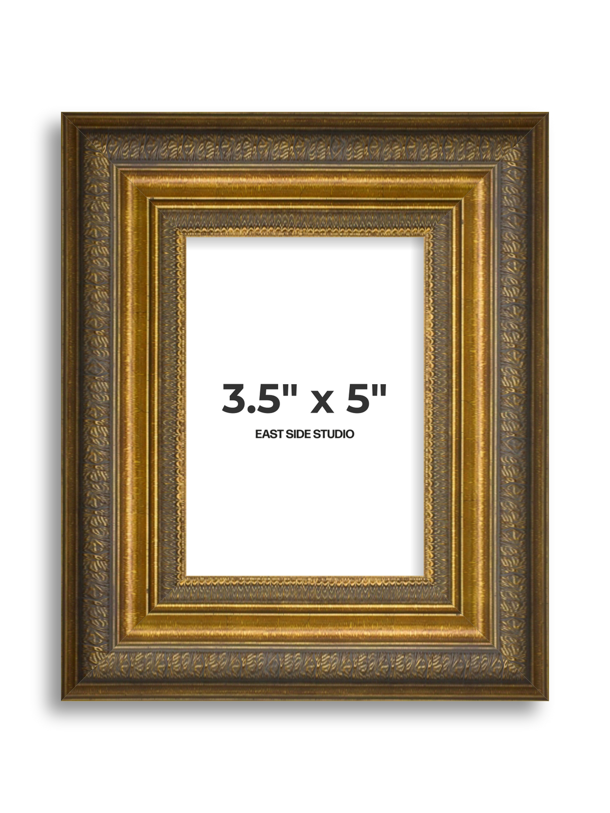 Frieze Antique Gold 3.5" x 5" picture frame