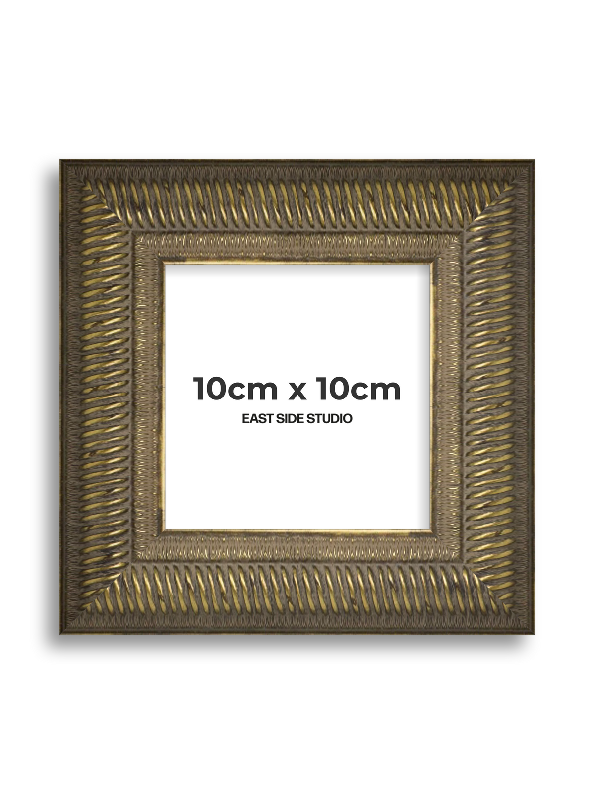 Torsade Aged Gold 10cm x 10cm picture frame