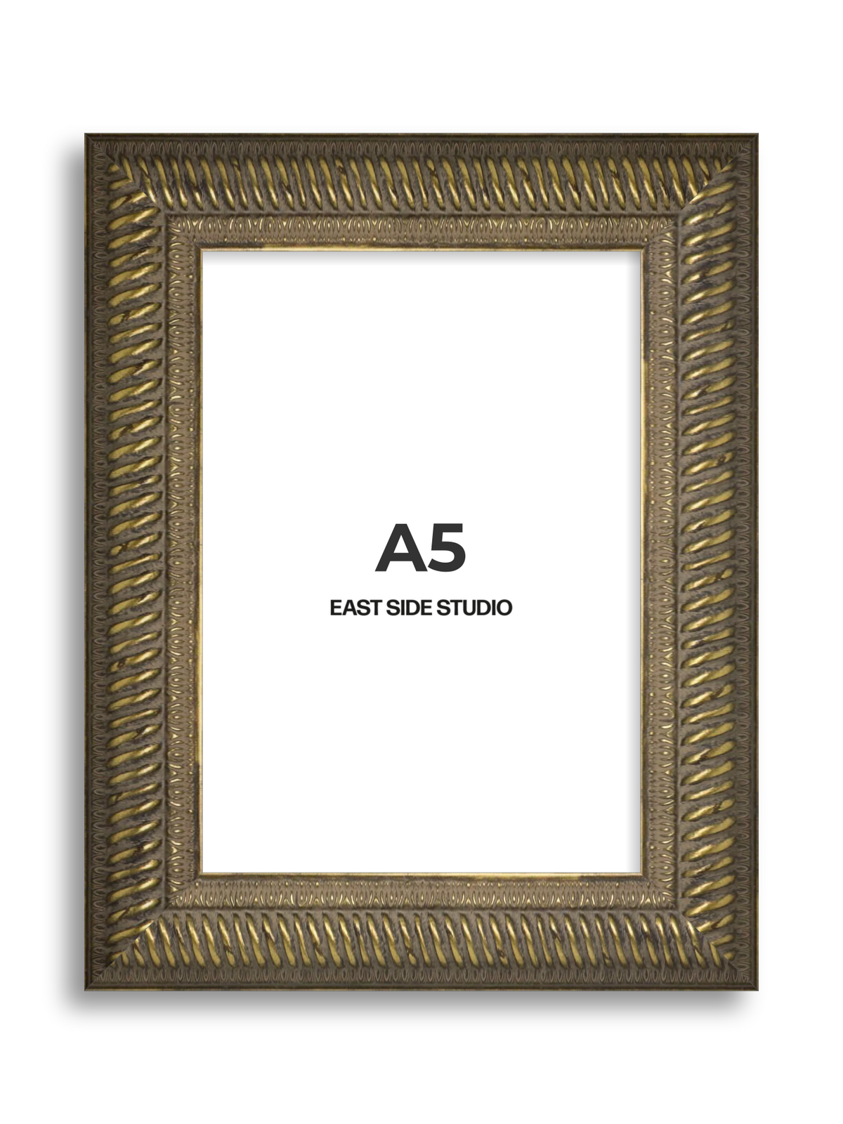 Torsade Aged Gold A5 picture frame
