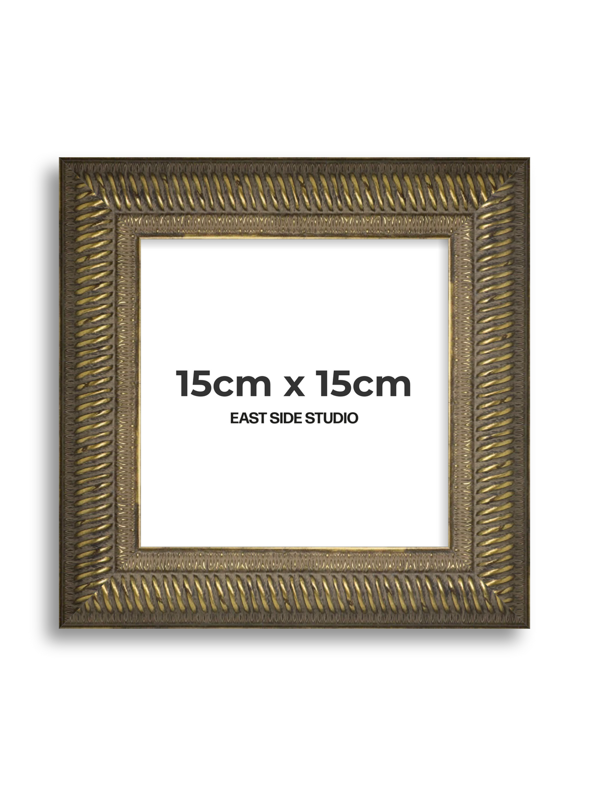 Torsade Aged Gold 15cm x 15cm picture frame