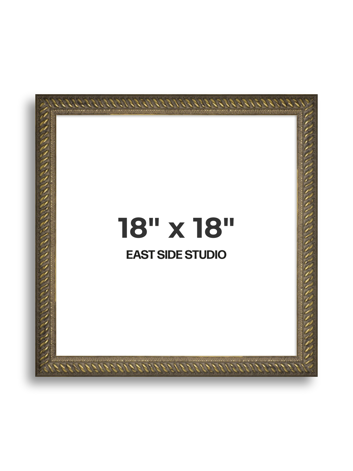 Torsade Aged Gold 18" x 18" picture frame
