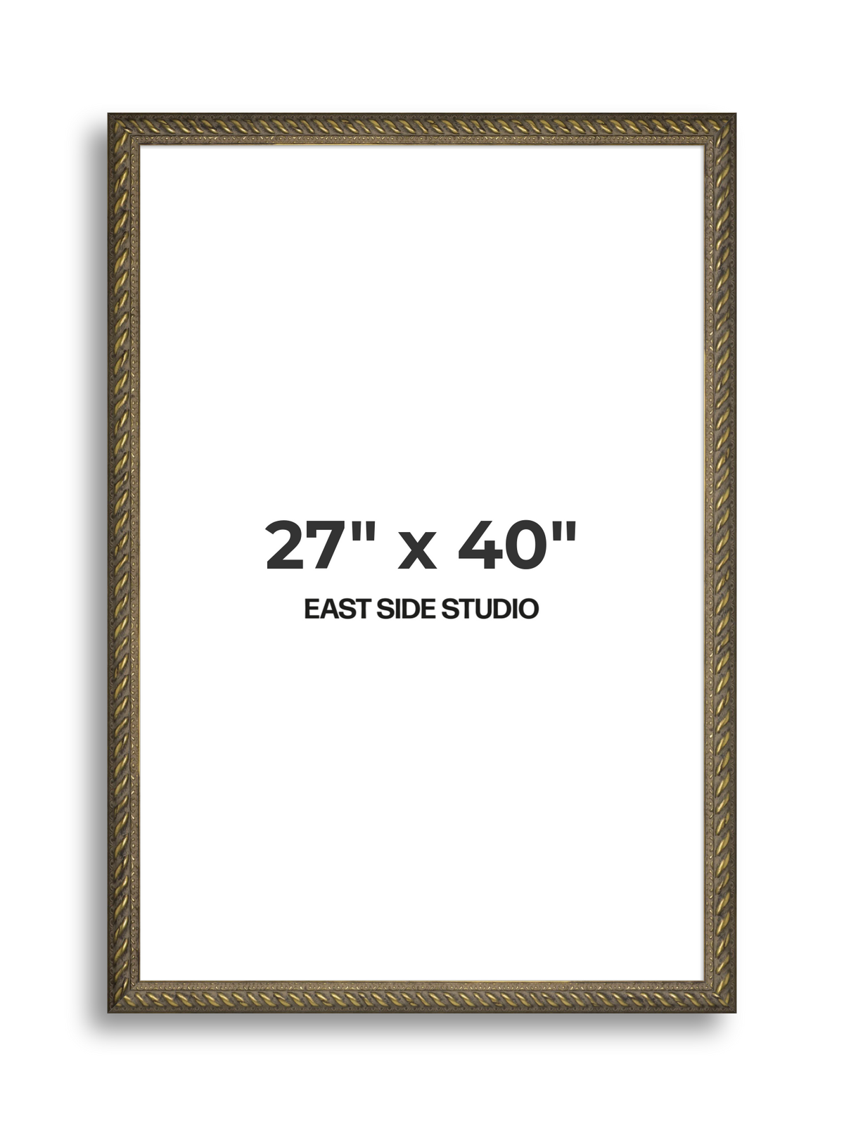 Torsade Aged Gold 27" x 40" picture frame