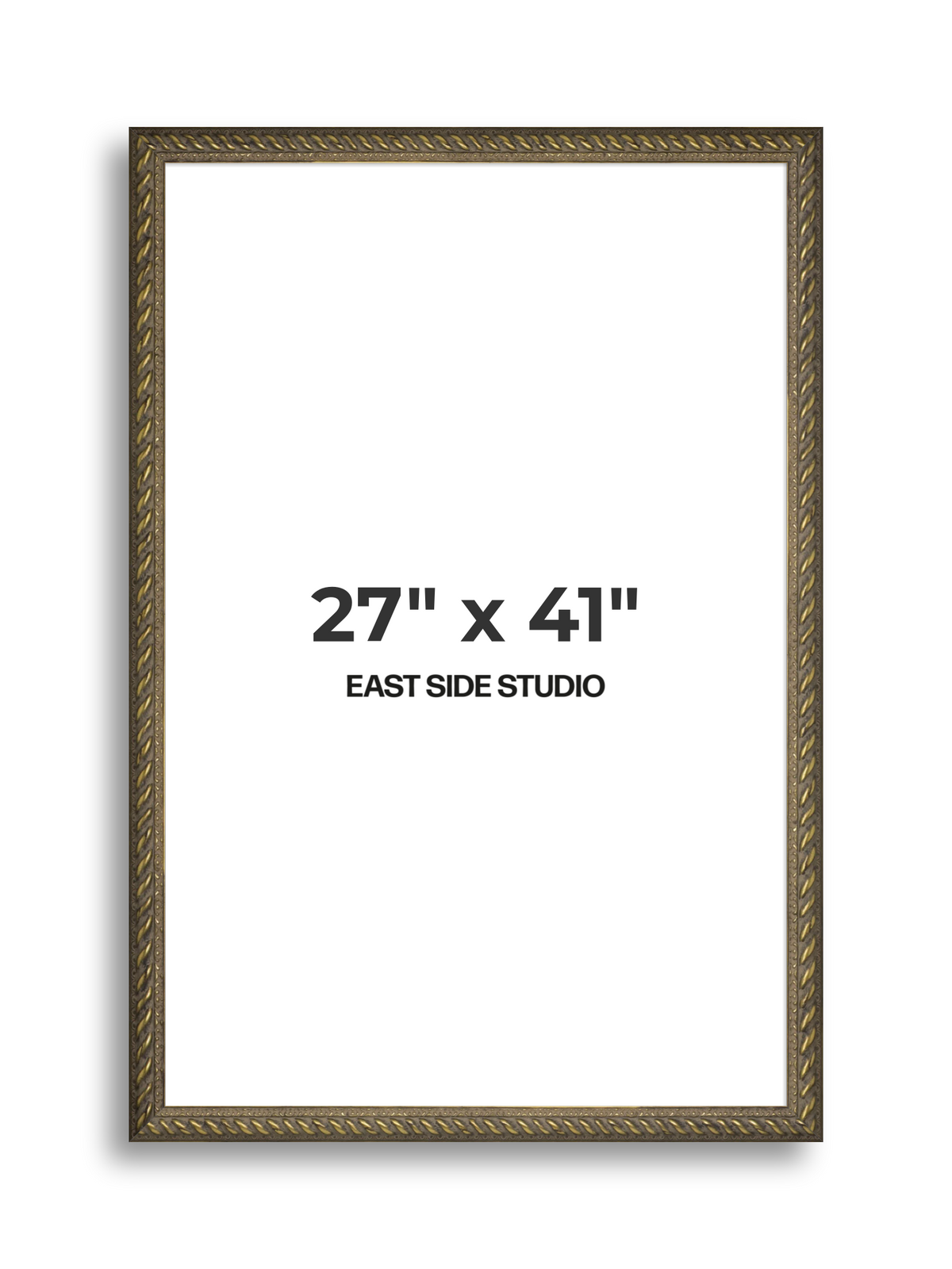 Torsade Aged Gold 27" x 41" picture frame