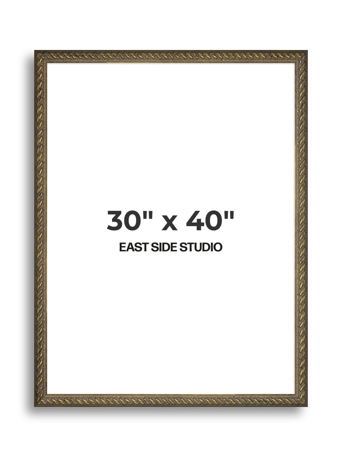 Torsade Aged Gold 30" x 40" picture frame