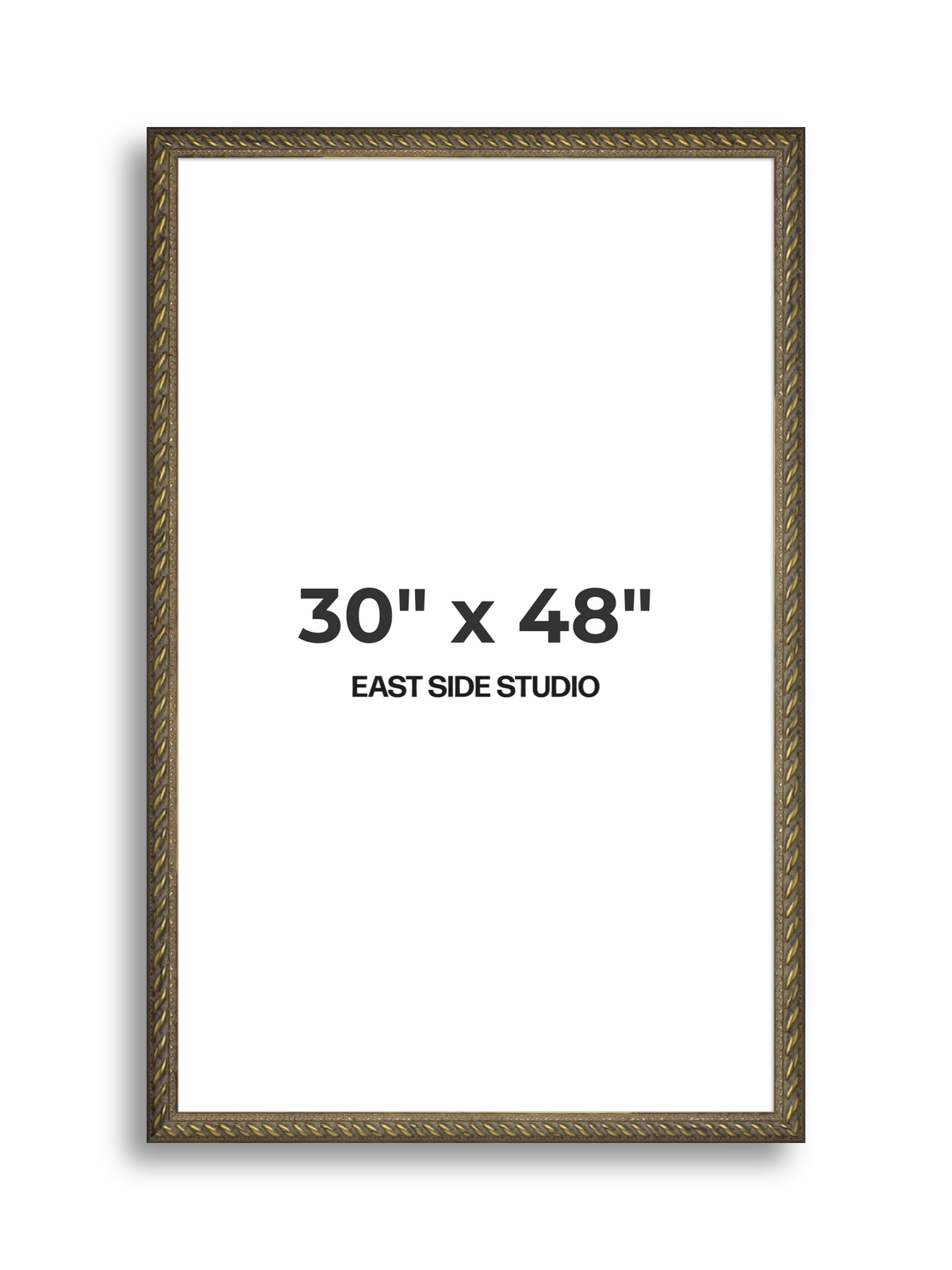 Torsade Aged Gold 30" x 48" picture frame