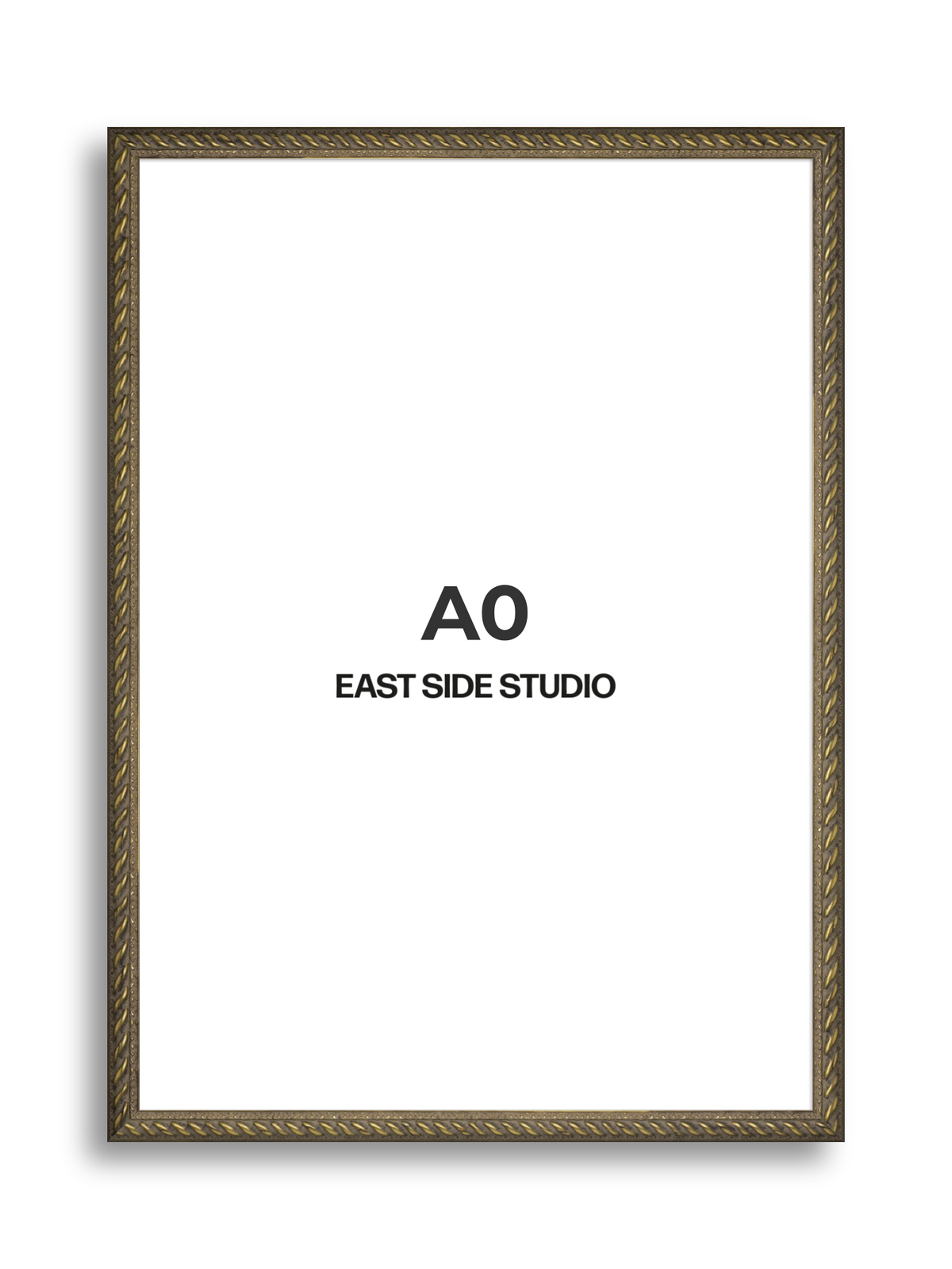 Torsade Aged Gold A0 picture frame
