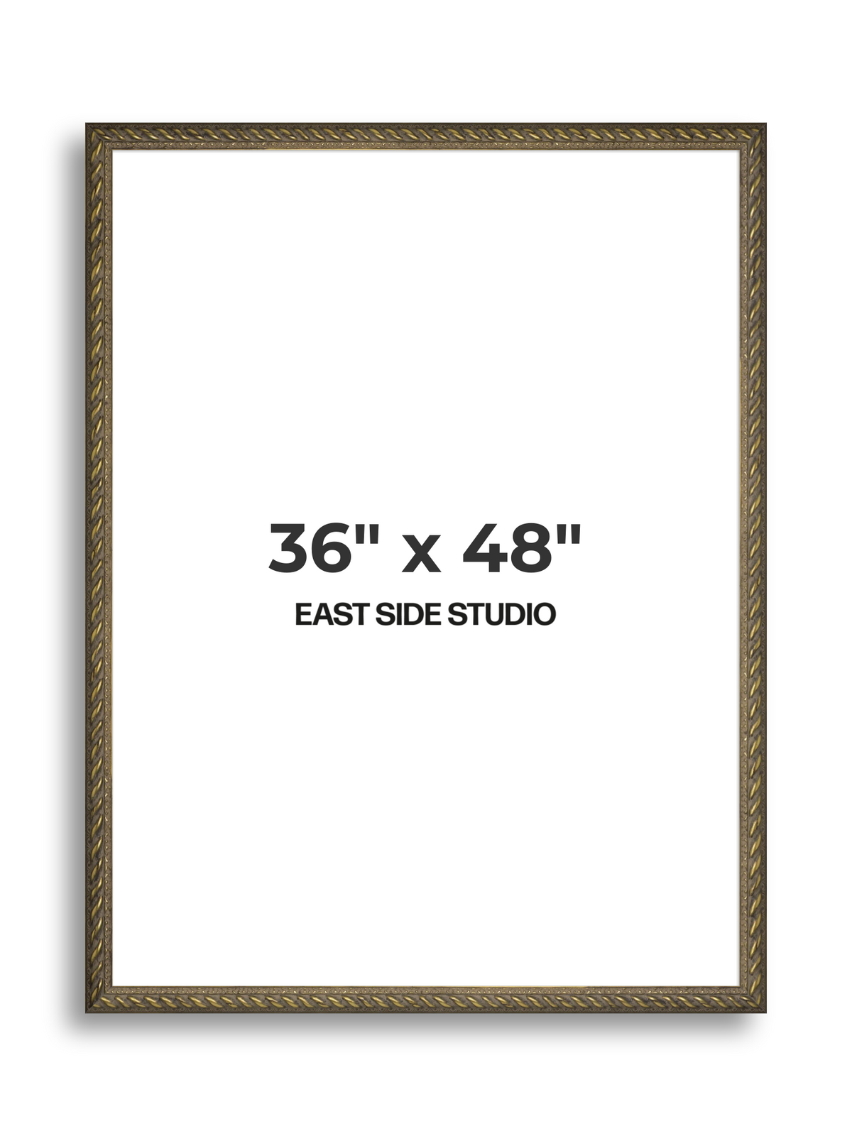 Torsade Aged Gold 36" x 48" picture frame