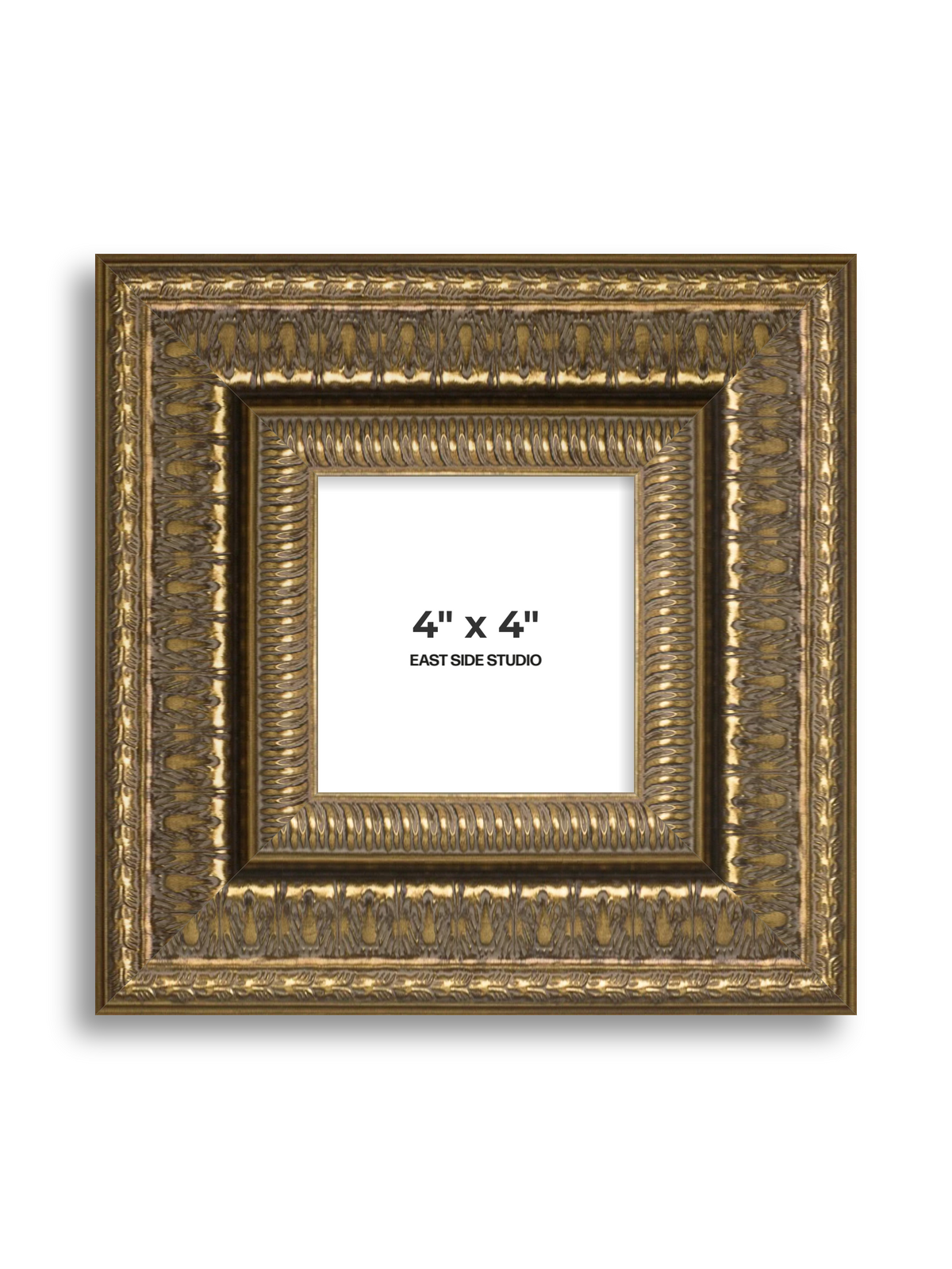 Coronet Antique Gold 4" x 4" picture frame