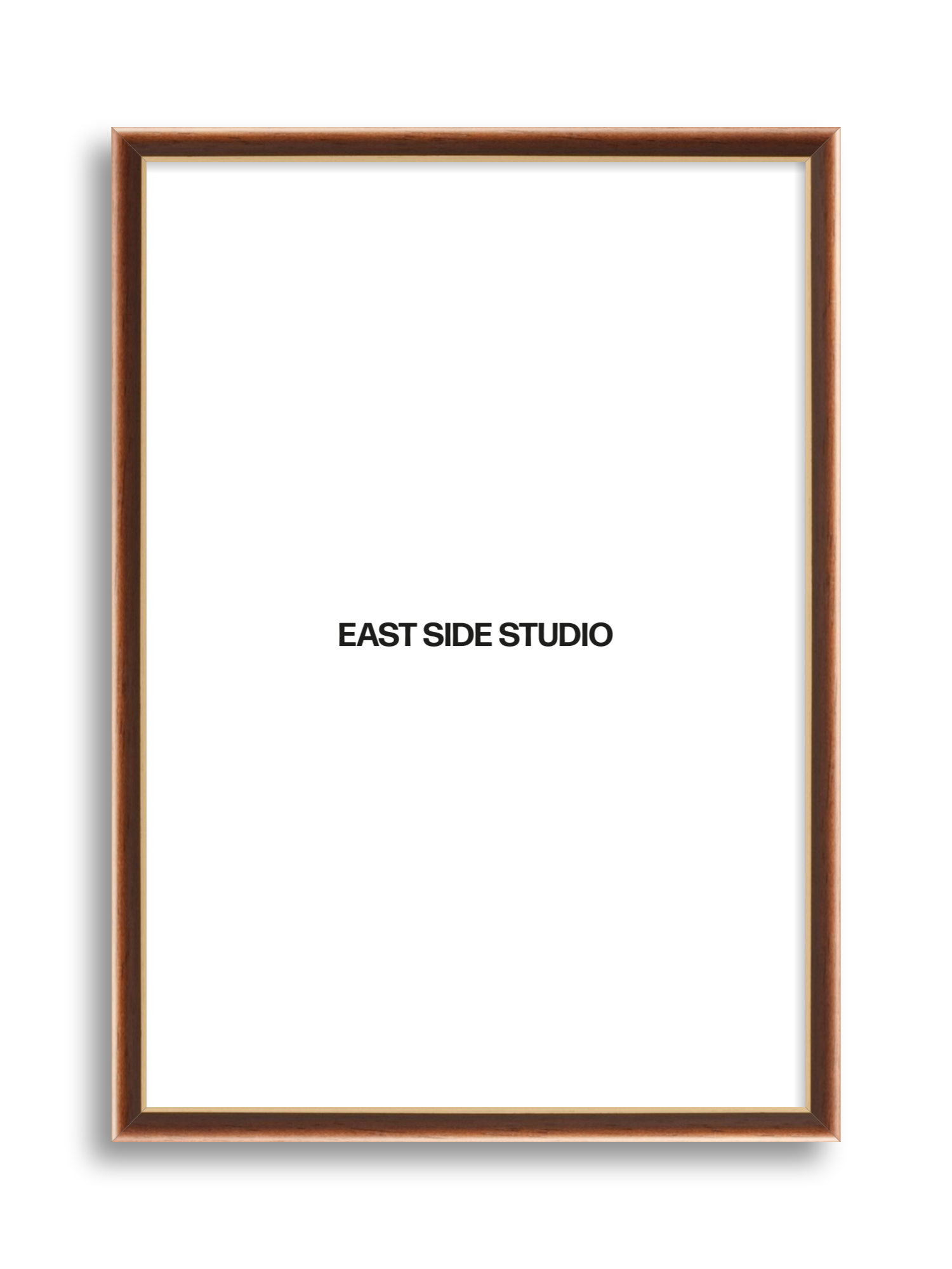 Antique Walnut & Gold - Slim picture frame