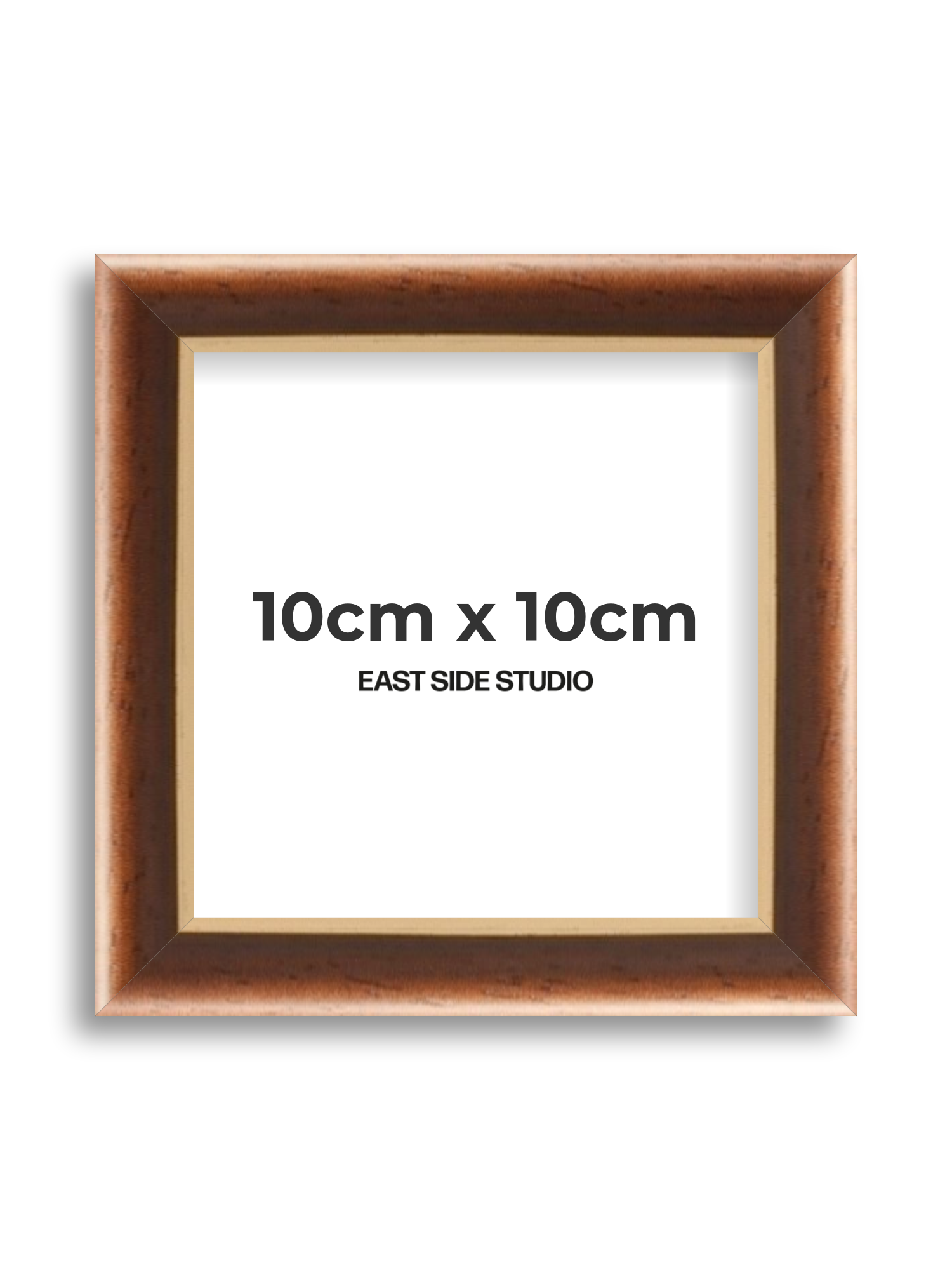Antique Walnut & Gold 10cm x 10cm picture frame