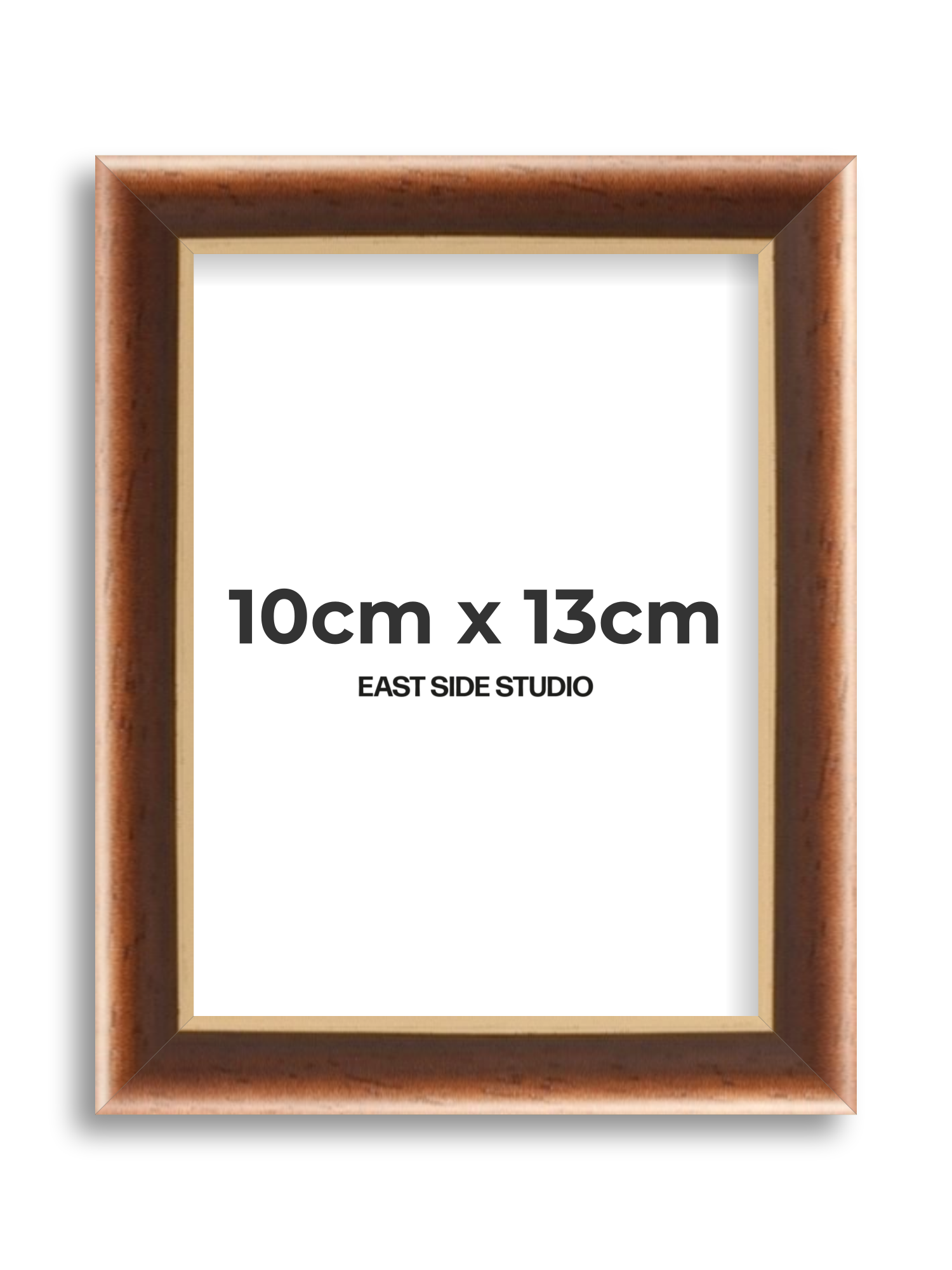Antique Walnut & Gold 10cm x 13cm picture frame