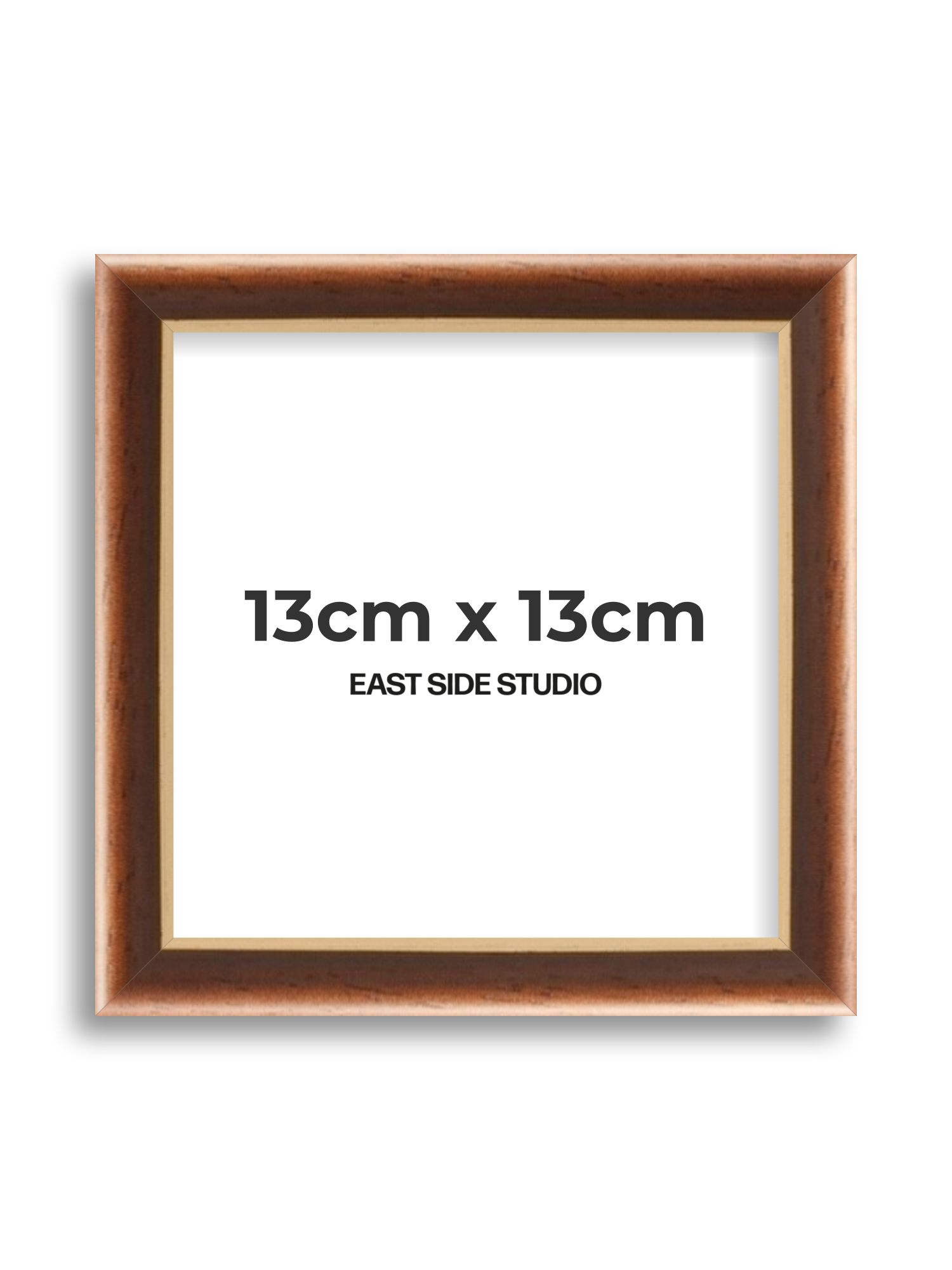 Antique Walnut & Gold 13cm x 13cm picture frame
