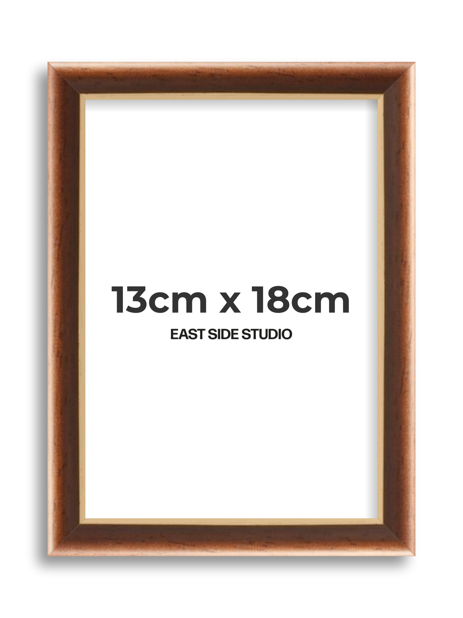 Antique Walnut & Gold 13cm x 18cm picture frame
