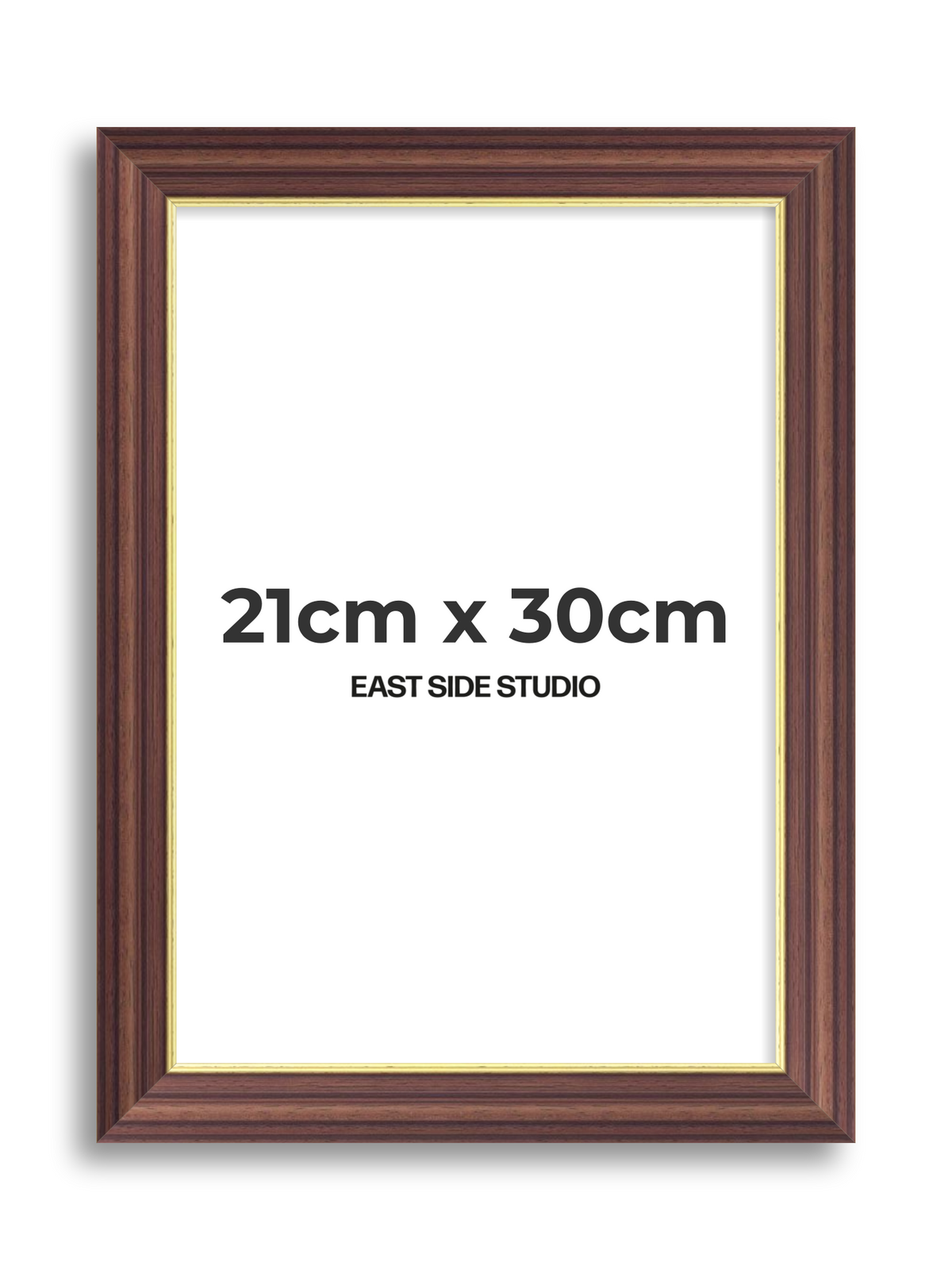 Antique Walnut & Gold 21cm x 30cm picture frame