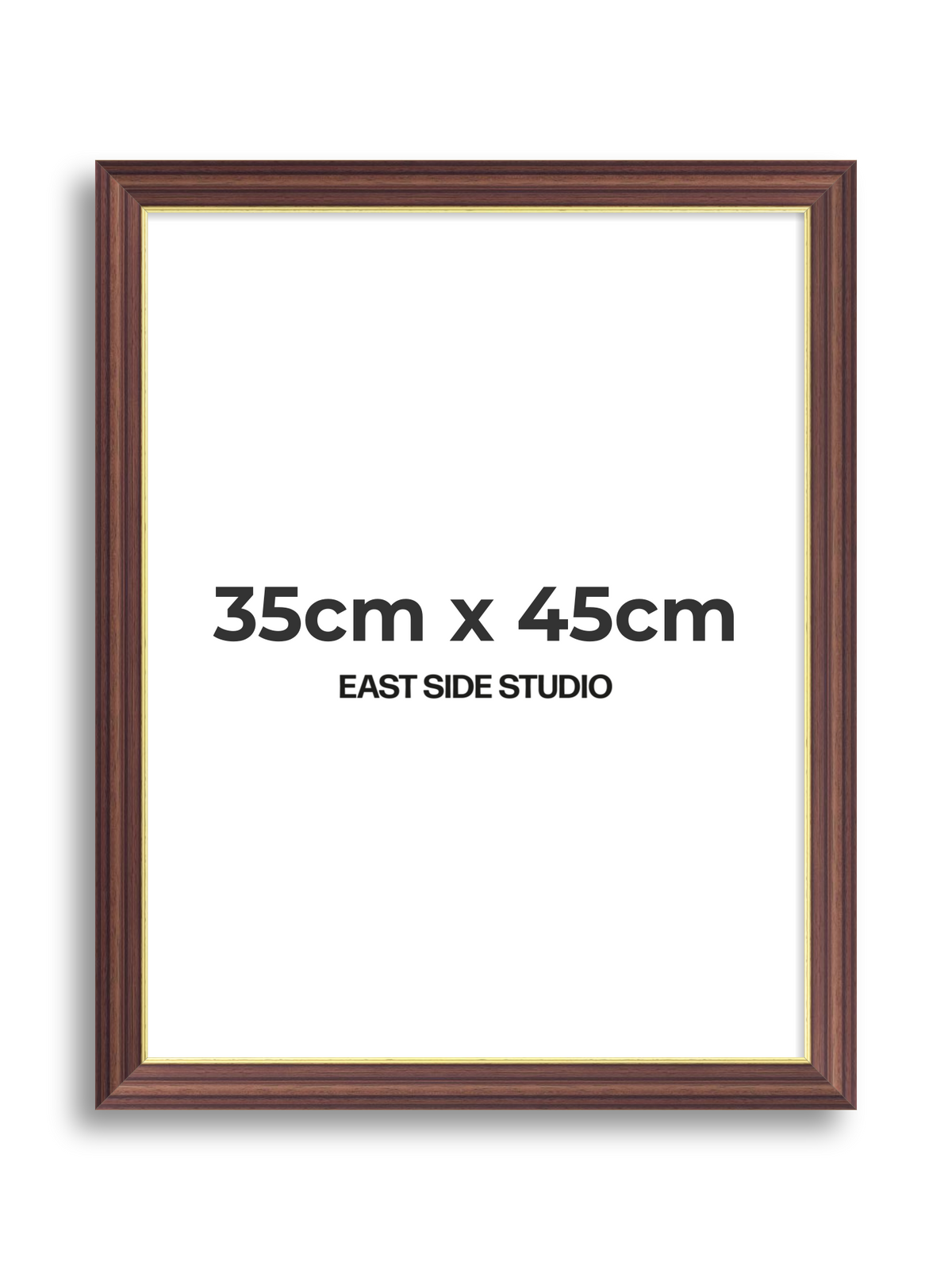 Antique Walnut & Gold 35cm x 45cm picture frame