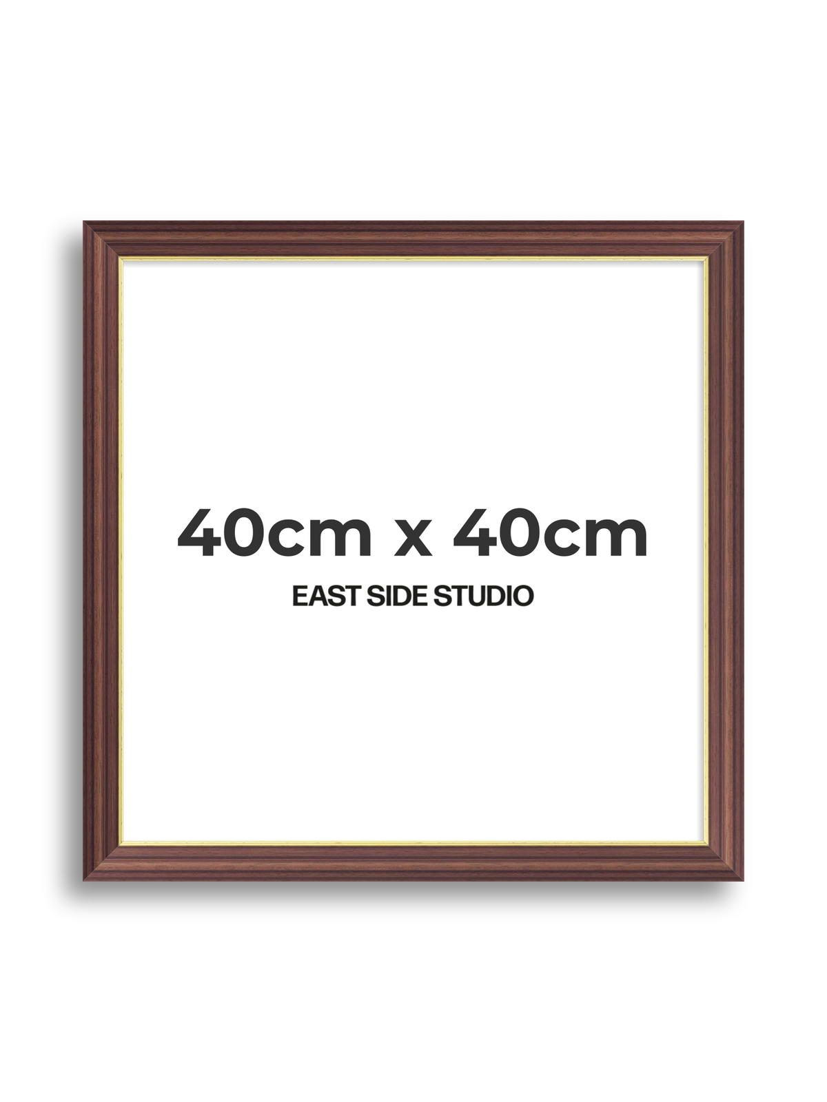Antique Walnut & Gold 40cm x 40cm picture frame